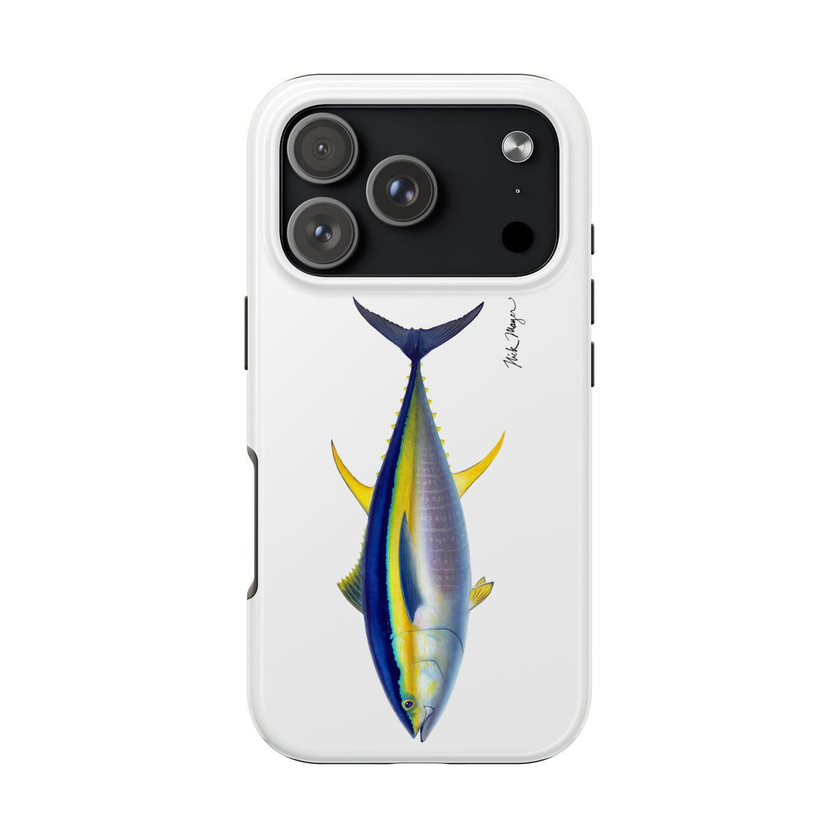 Yellowfin Tuna White Phone Case (iPhone) Printify