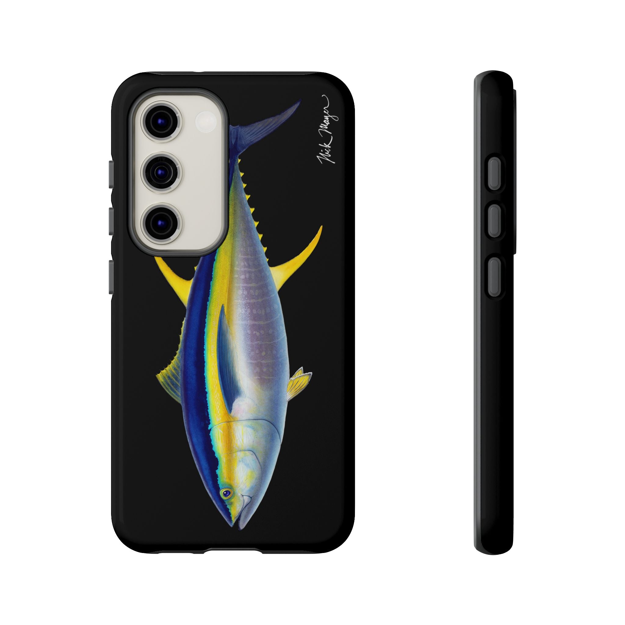 Yellowfin Tuna Black Phone Case (Samsung) Printify