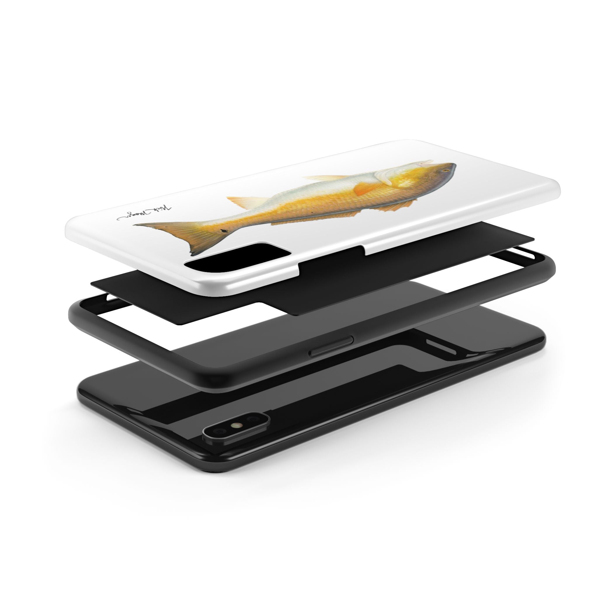 Bull Redfish White Phone Case (iPhone)