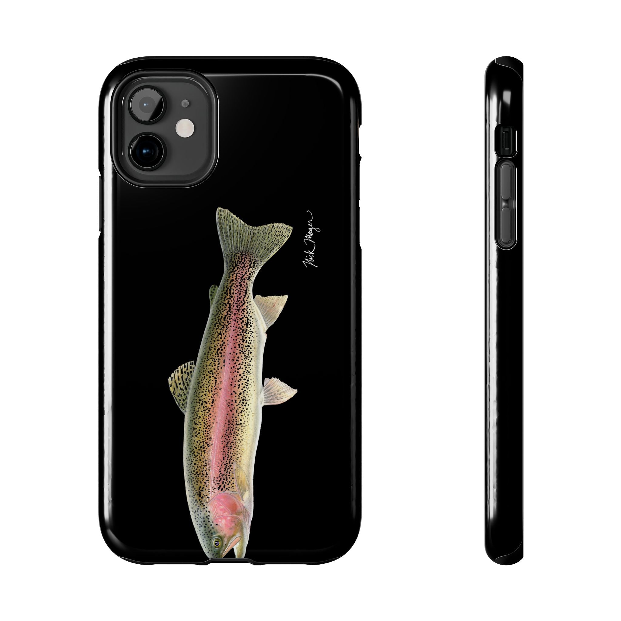 Rainbow Trout Black Phone Case (iPhone)