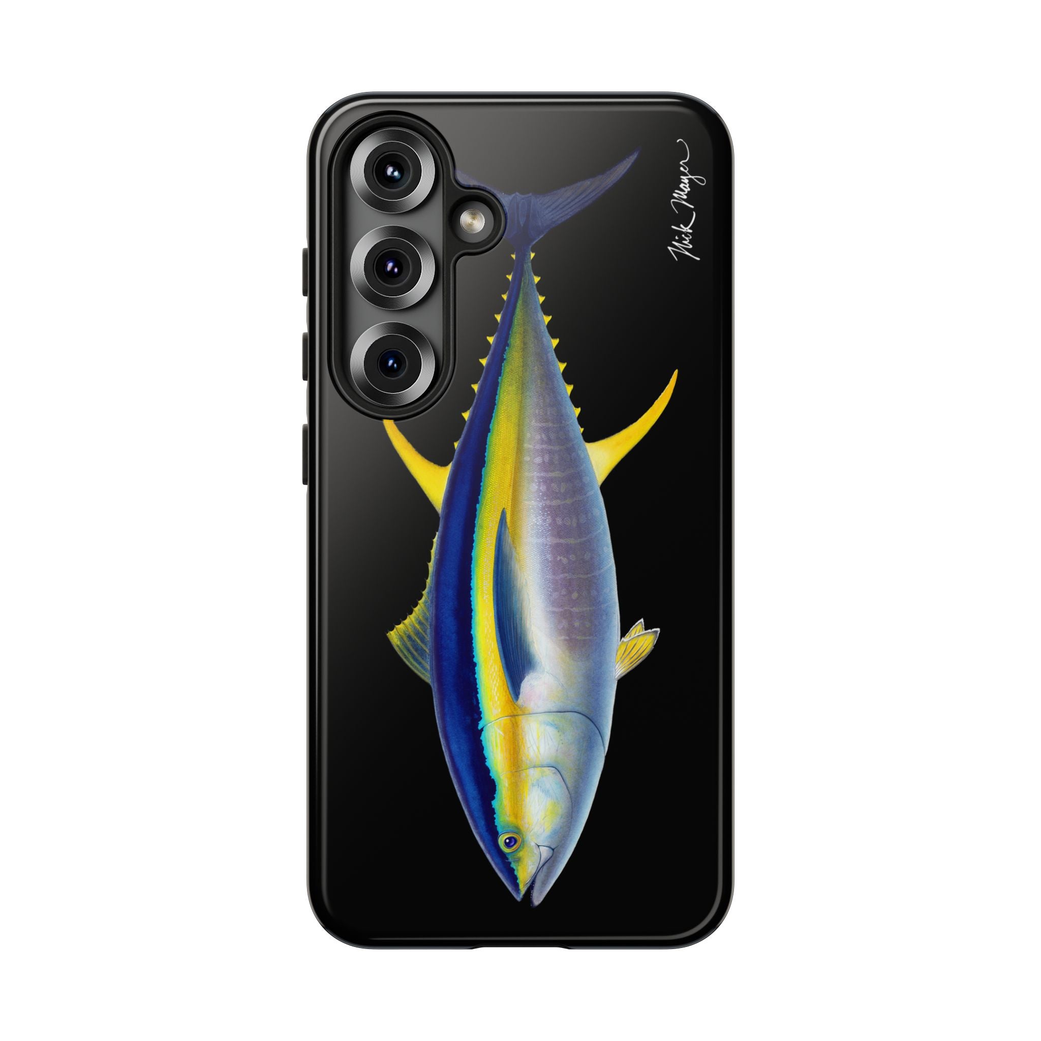 Yellowfin Tuna Black Phone Case (Samsung) Printify
