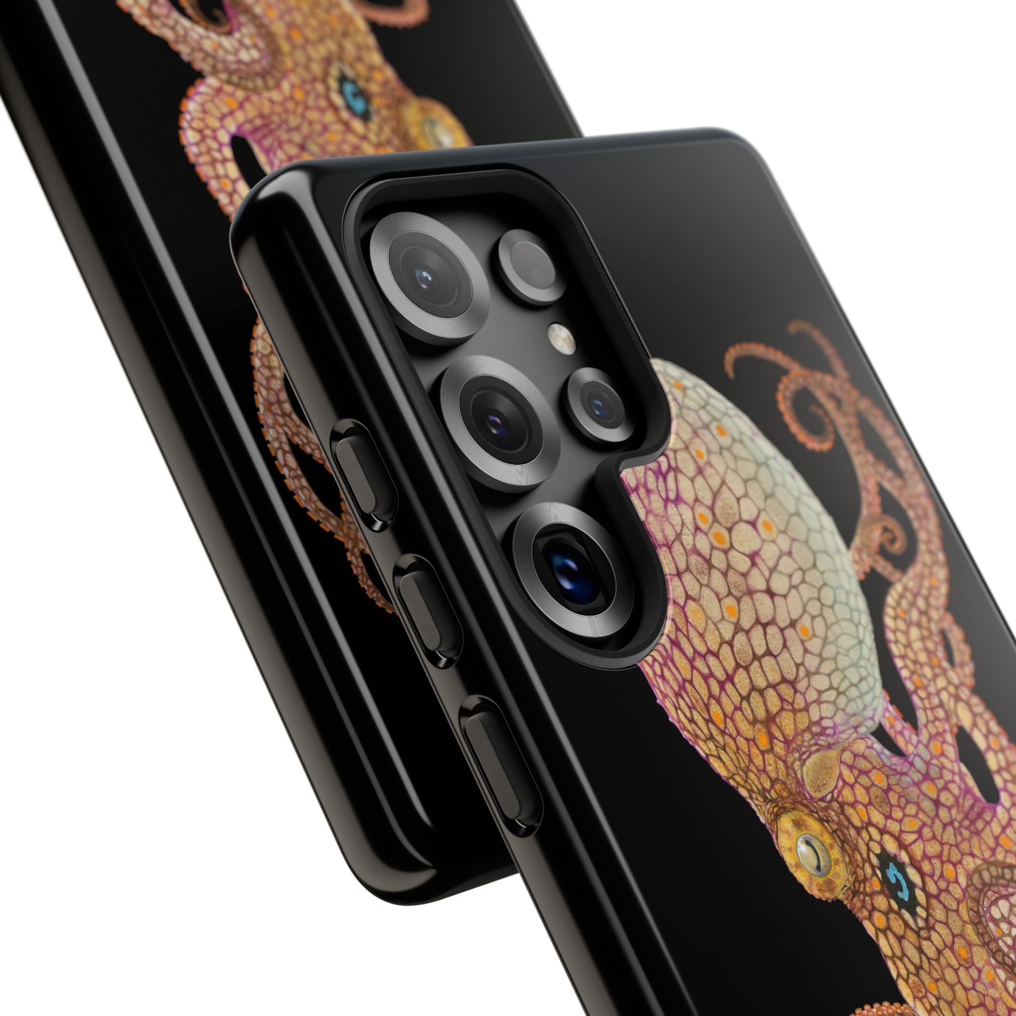 Two Spot Octopus Black Phone Case (Samsung)