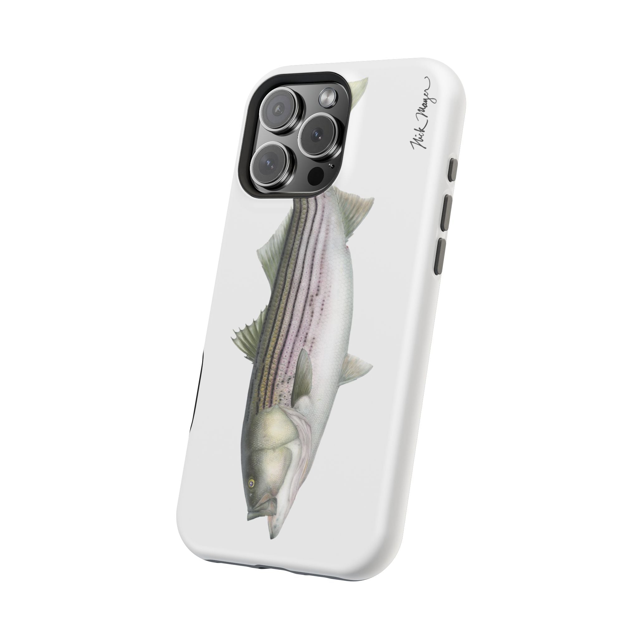 30 lb Striper MagSafe White iPhone Case