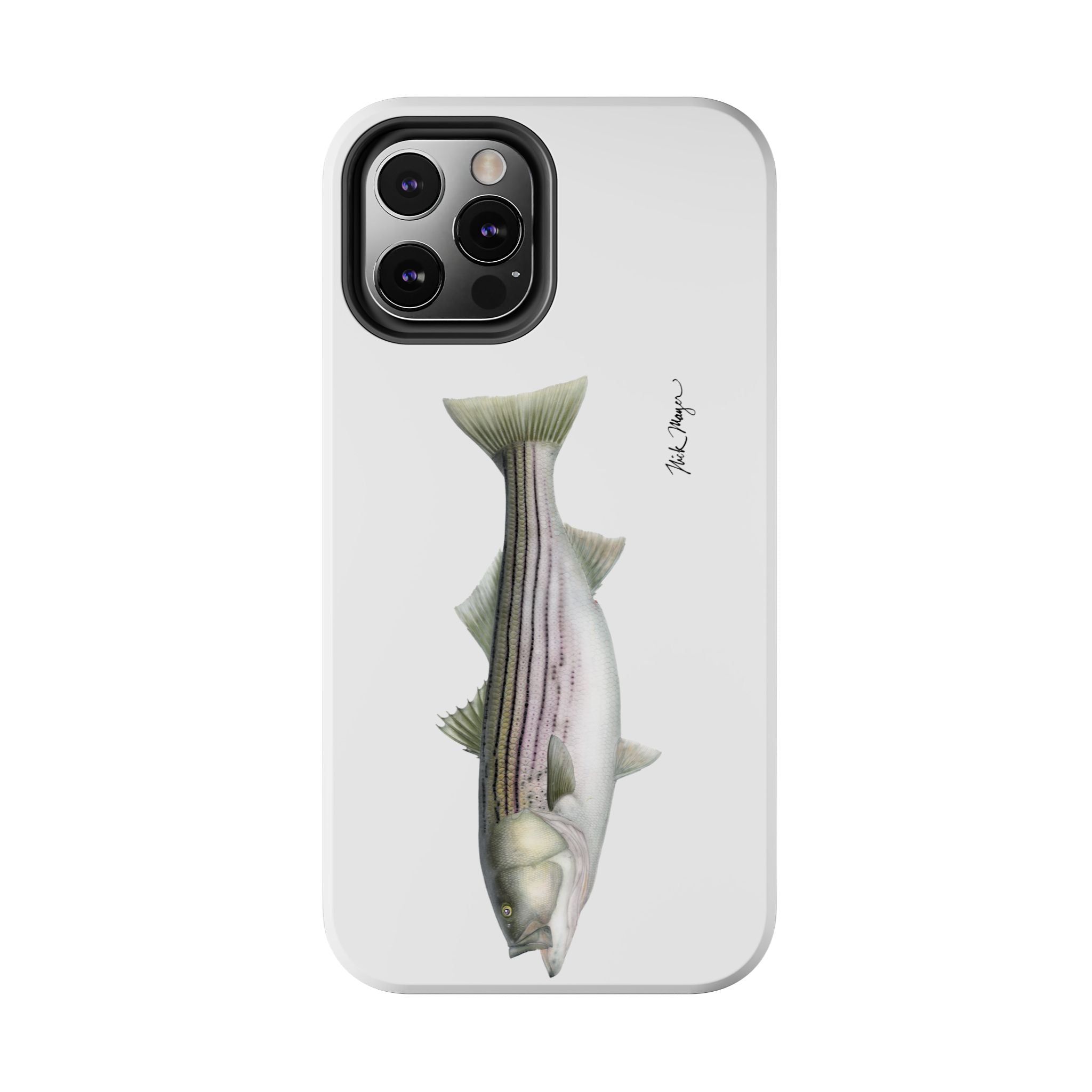 30 lb Striper White Phone Case (iPhone)