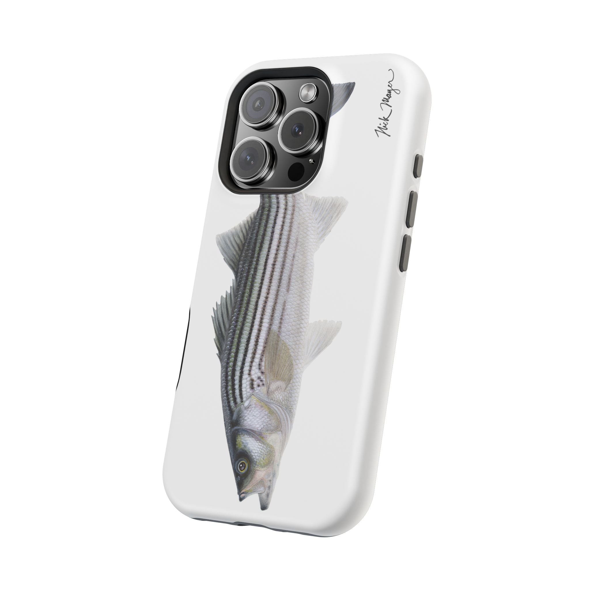 Schoolie Striper MagSafe White iPhone Case