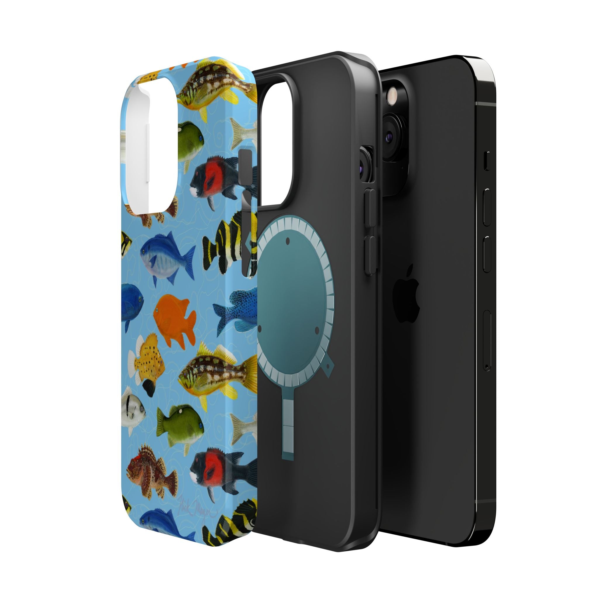 California Fish Blue MagSafe iPhone Case