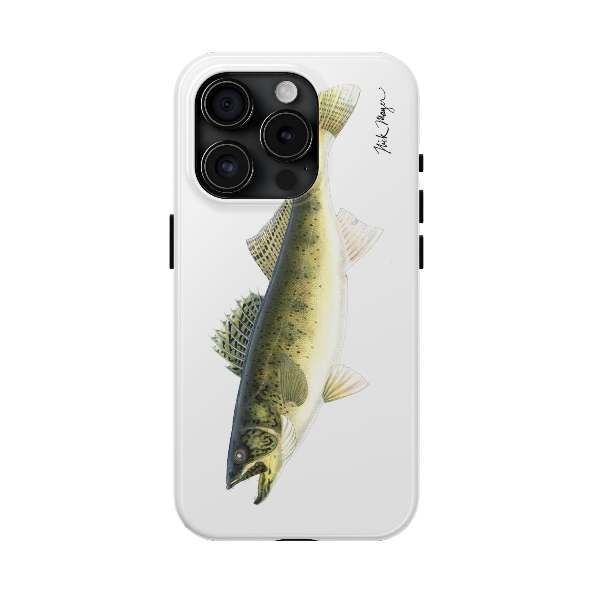 Walleye White Phone Case (iPhone)