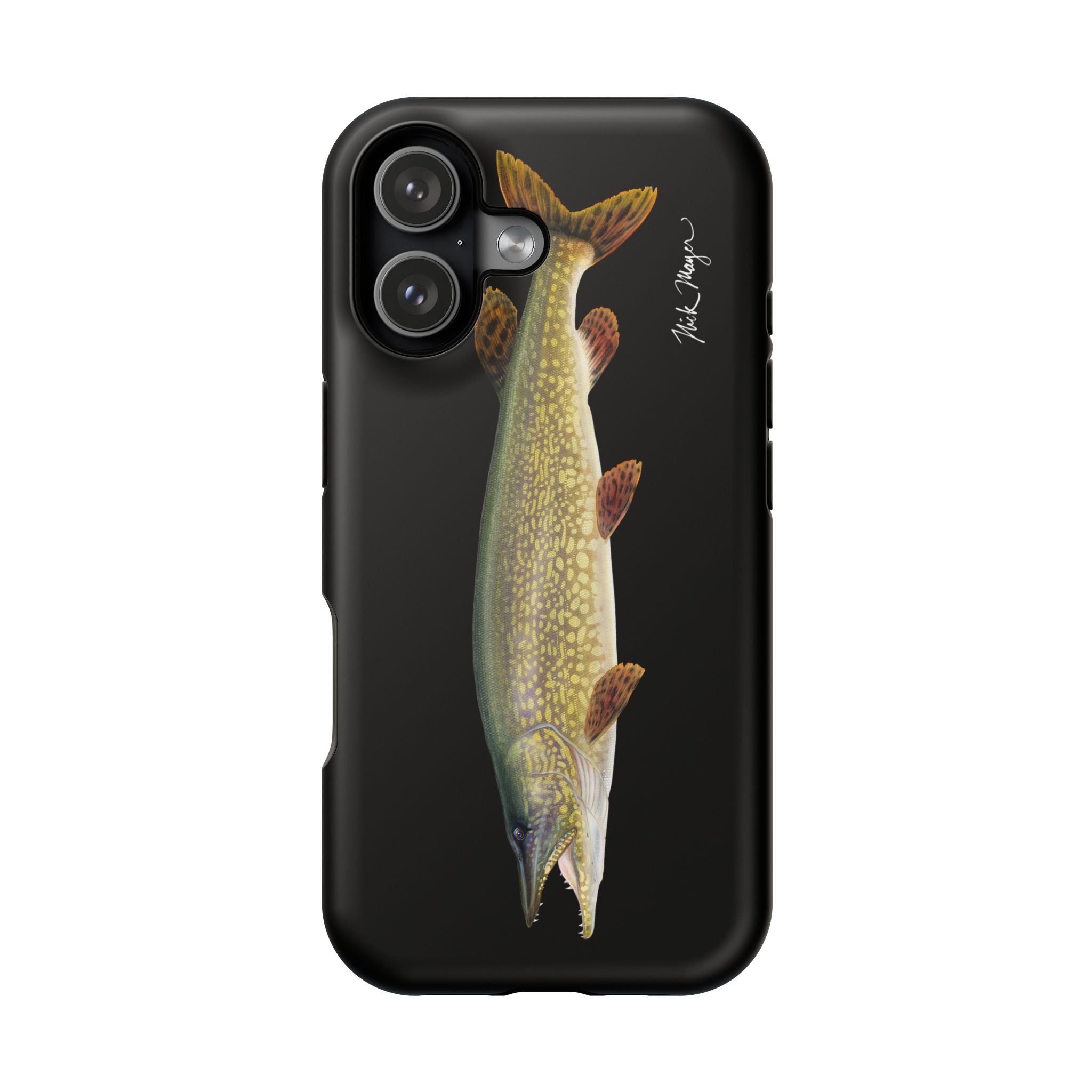 Northern Pike MagSafe Black iPhone Case Printify