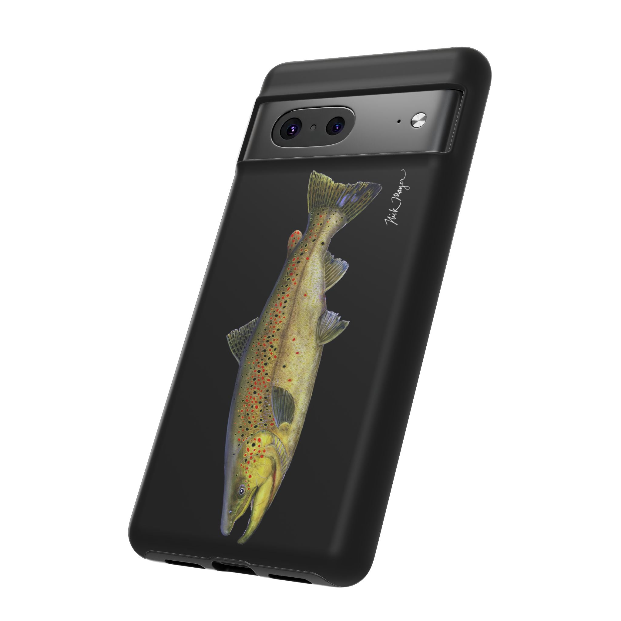 Brown Trout Black Phone Case (Samsung)