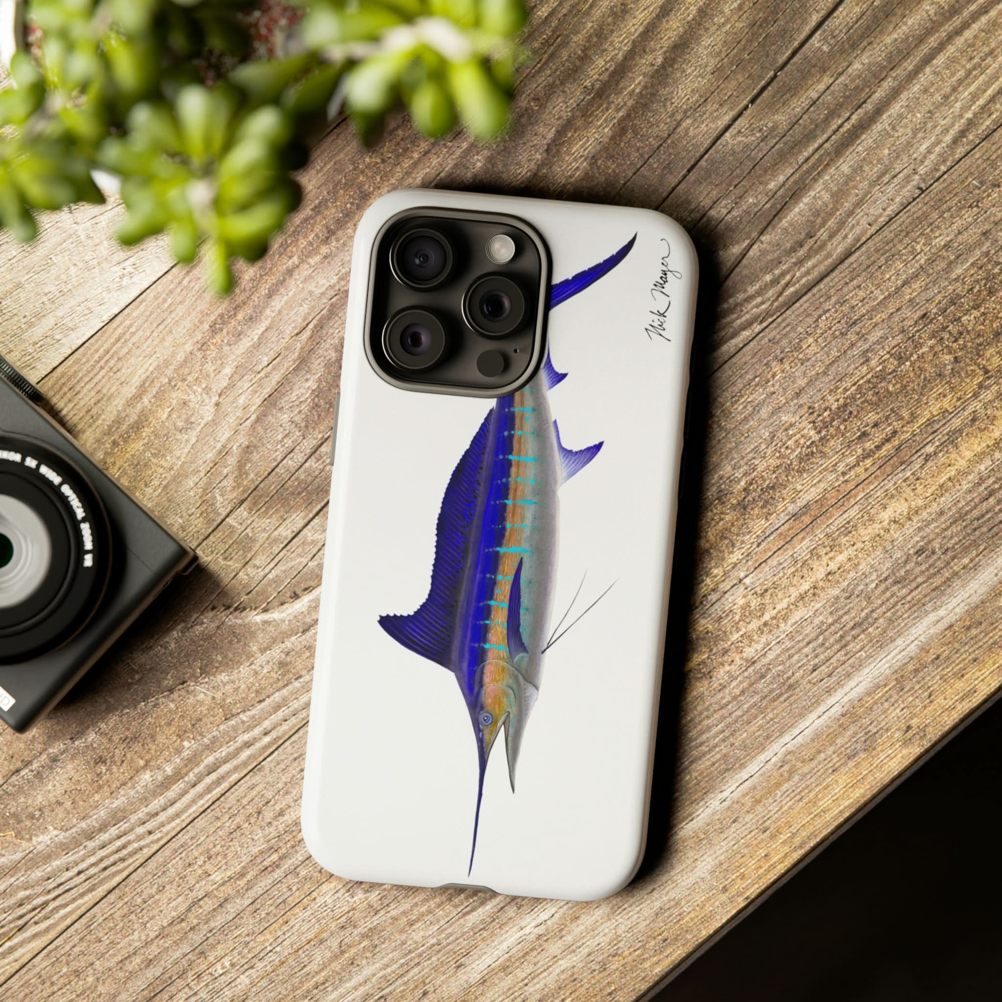 Striped Marlin iPhone 15 Case