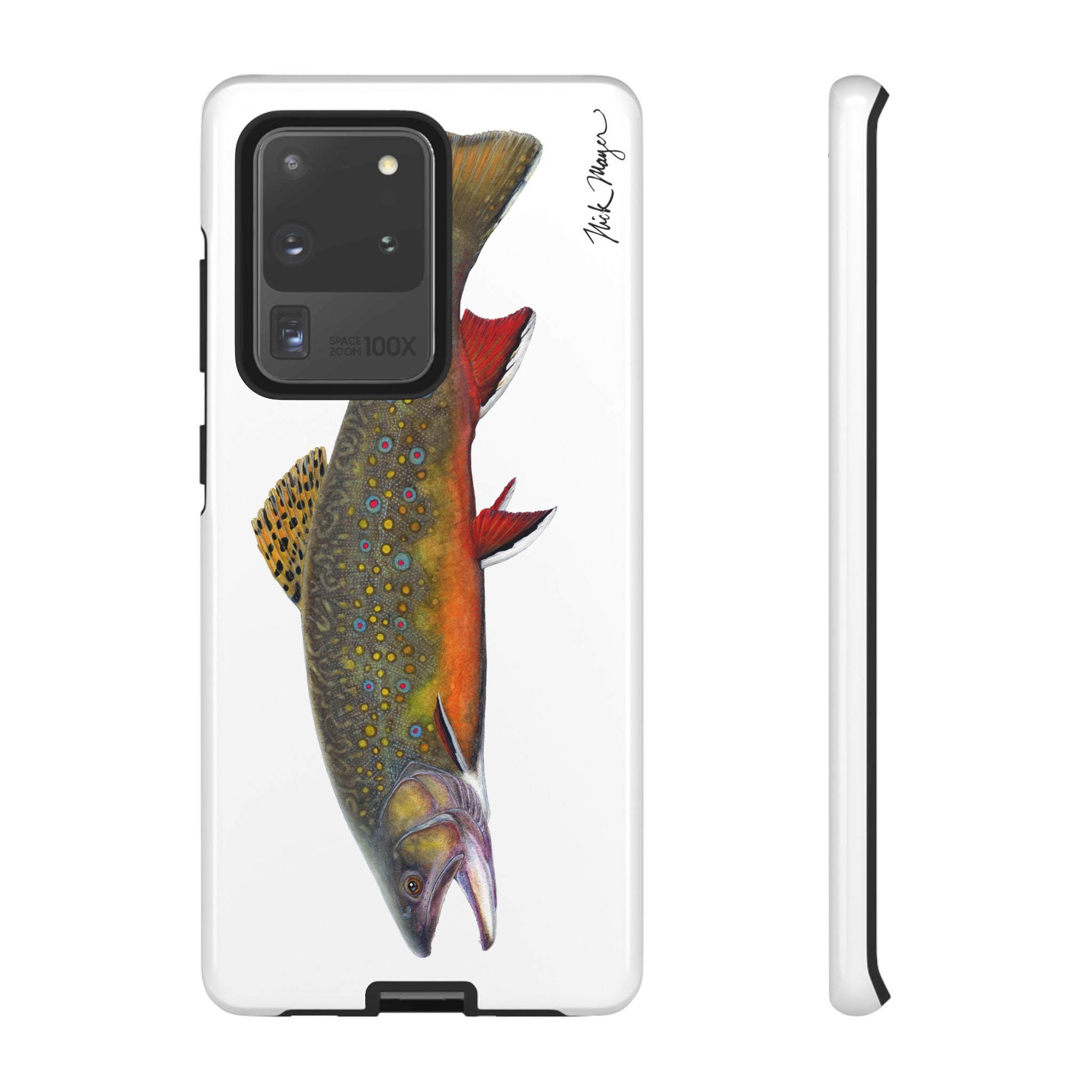 Brook Trout White Phone Case (Samsung)