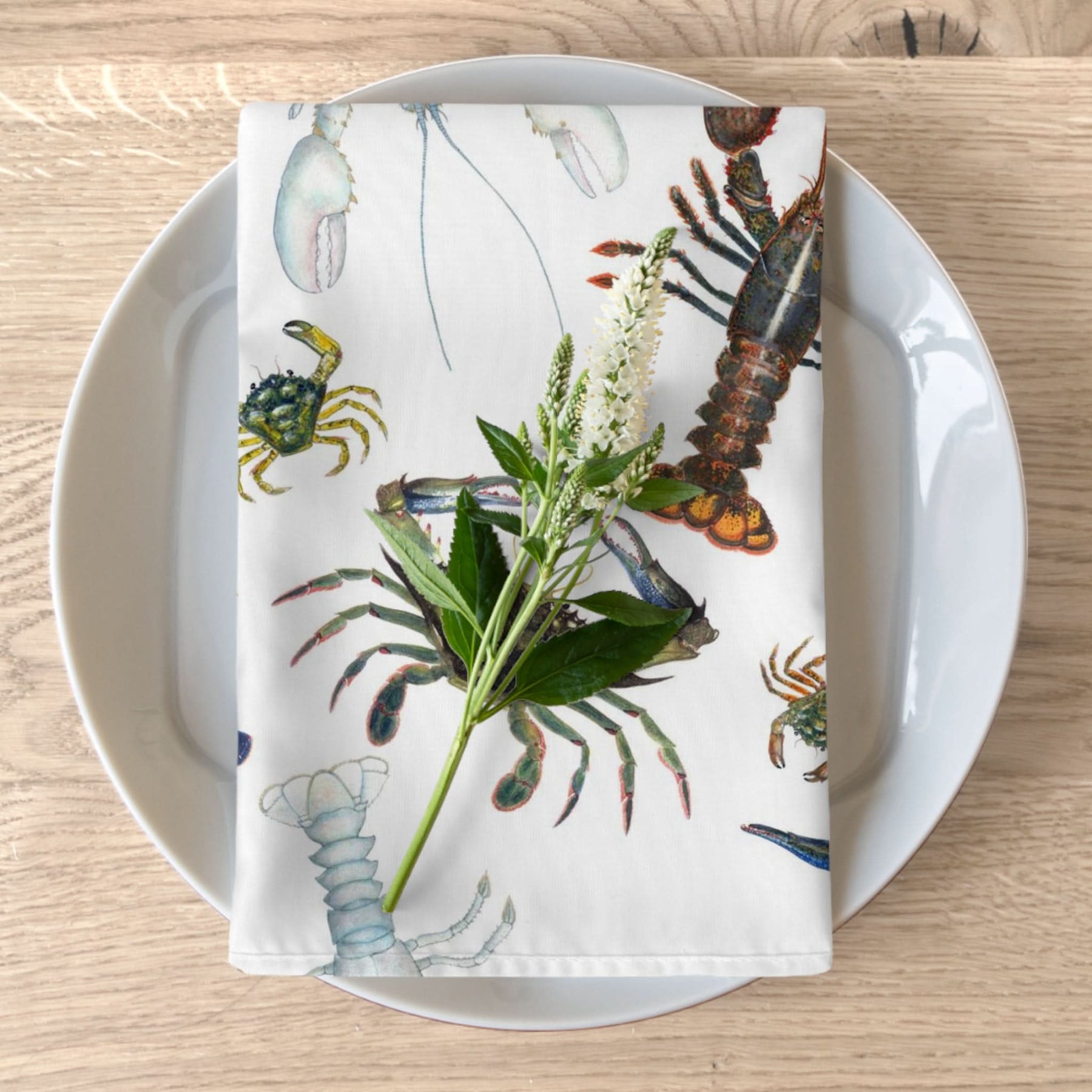 Lobsters 4 Piece Cloth Napkin Set