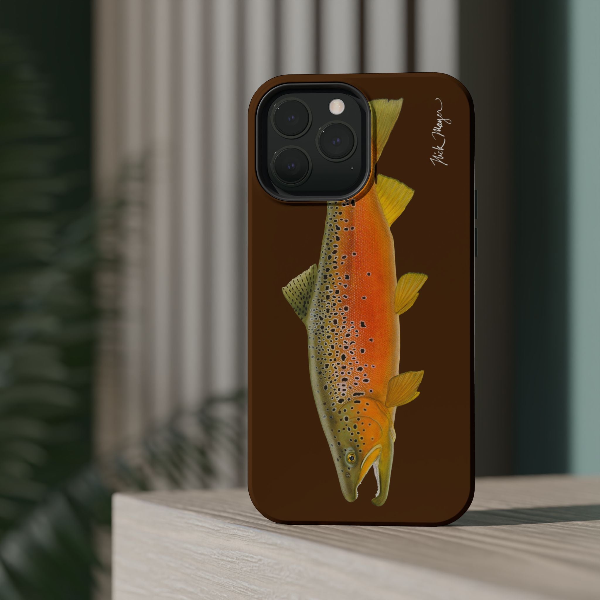 Brown Trout 2 Brown MagSafe iPhone Case, Limited Run