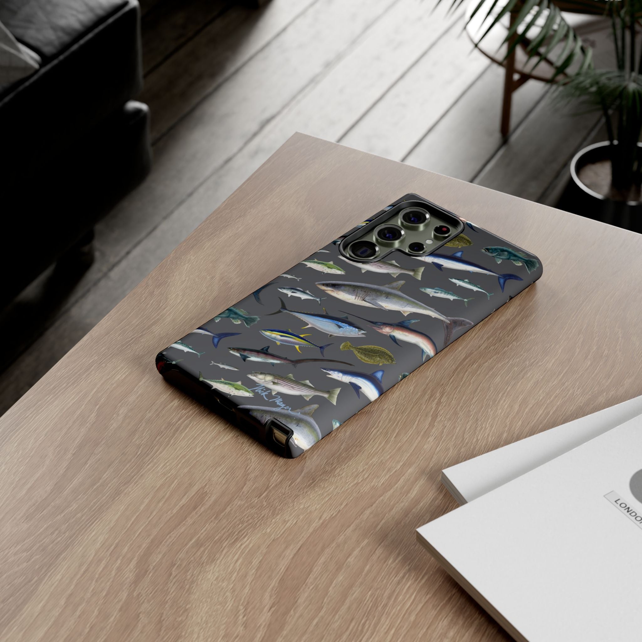 New England Offshore Fish Grey Phone Case, NEW!  (Samsung)