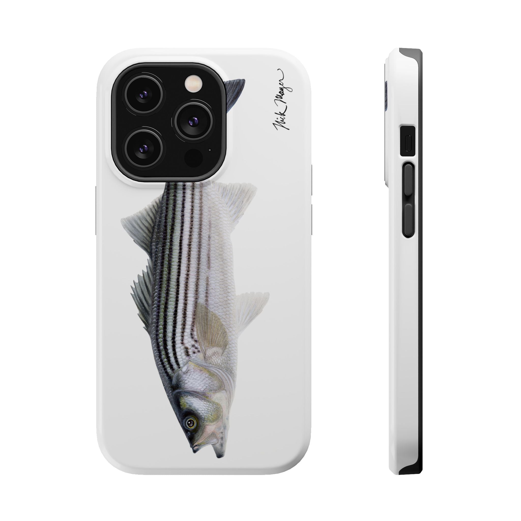Schoolie Striper MagSafe White iPhone Case