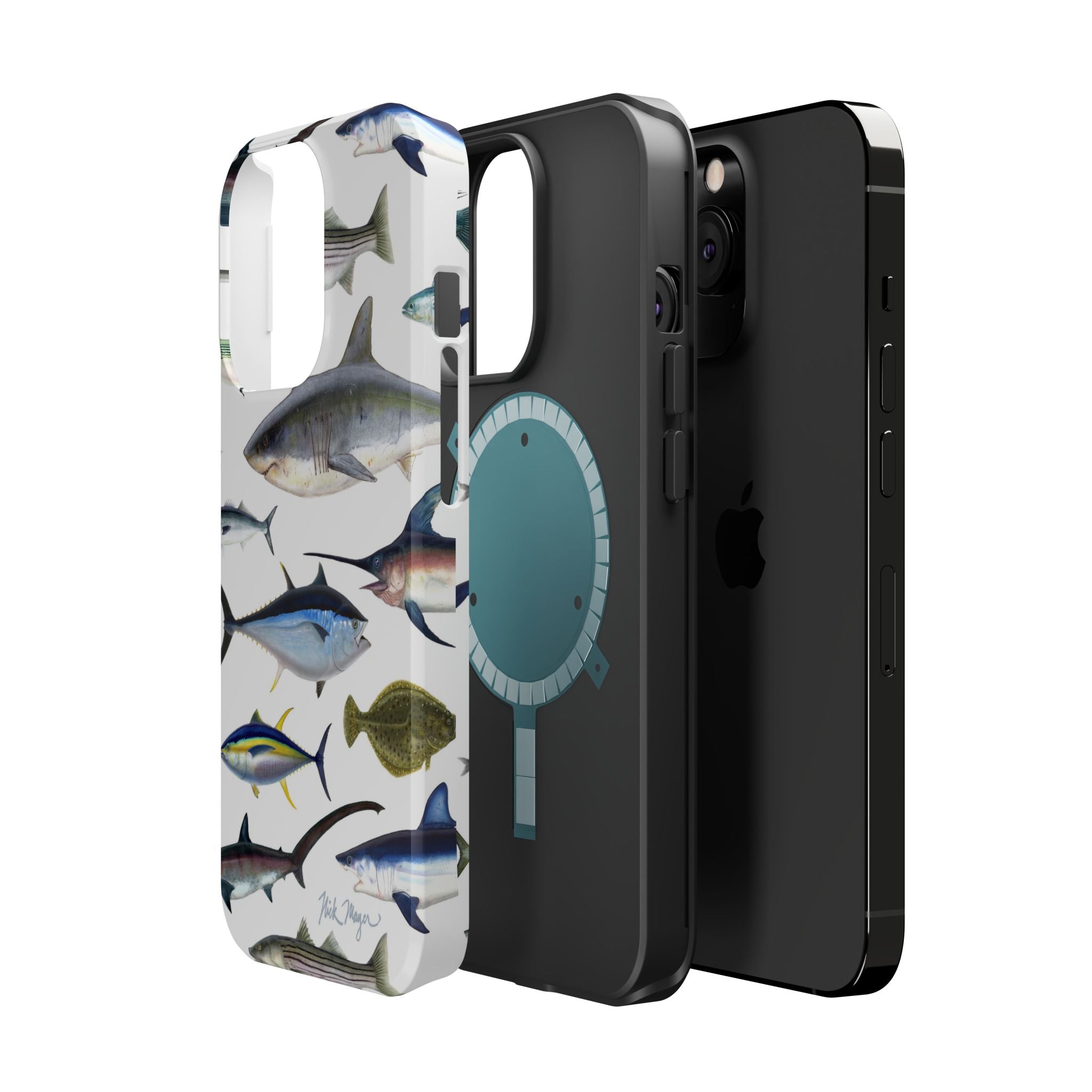 New England Fish White MagSafe iPhone Case