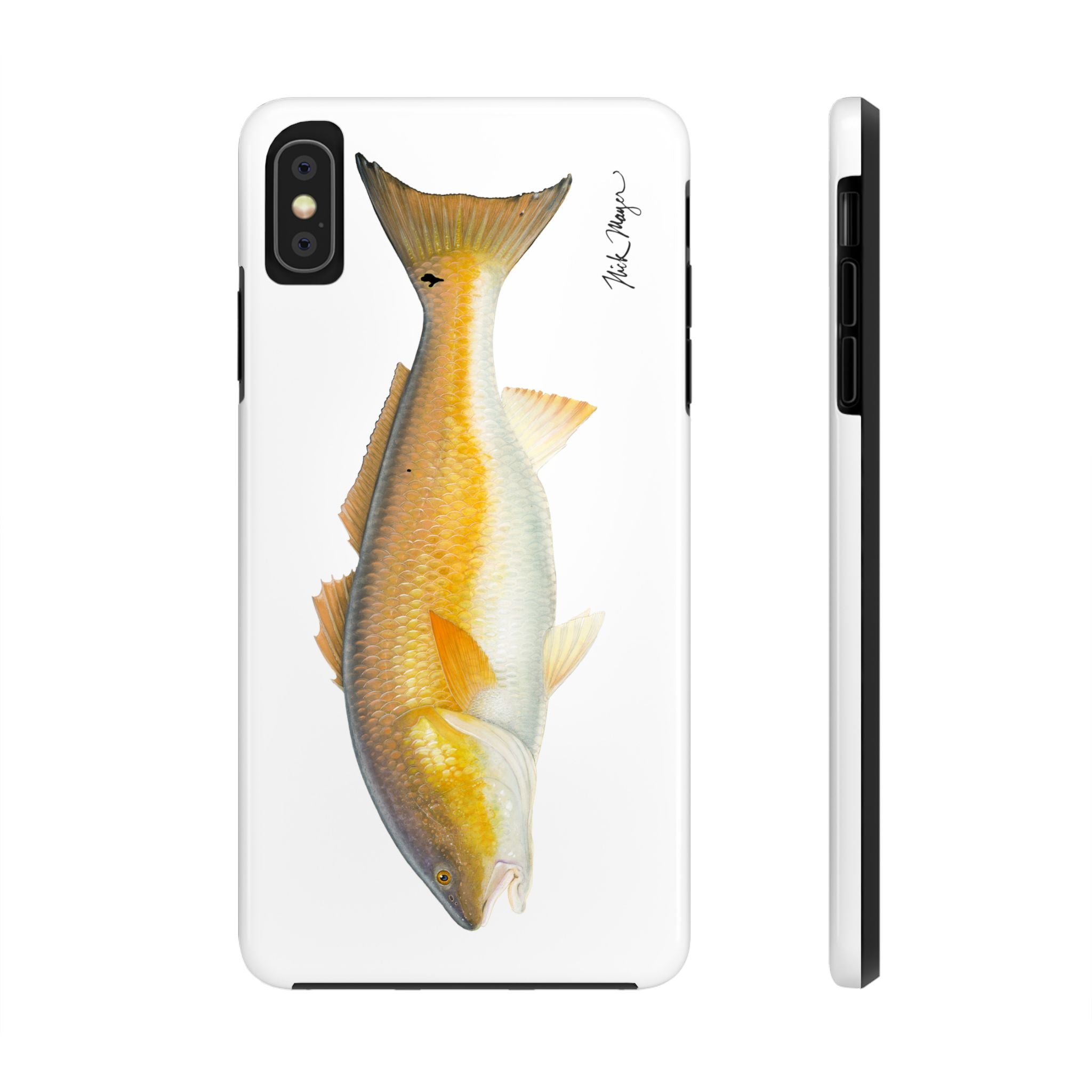 Bull Redfish White Phone Case (iPhone)