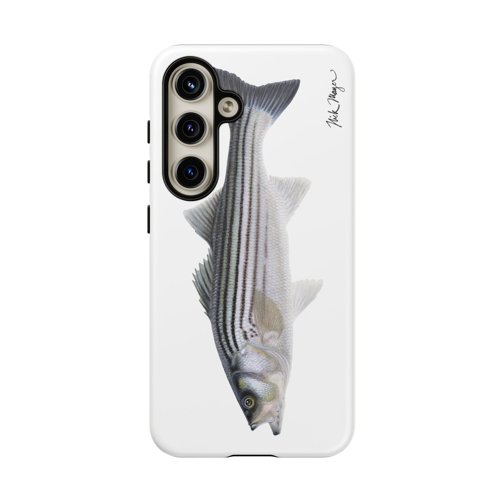 Schoolie Striper White Phone Case (Samsung) Printify