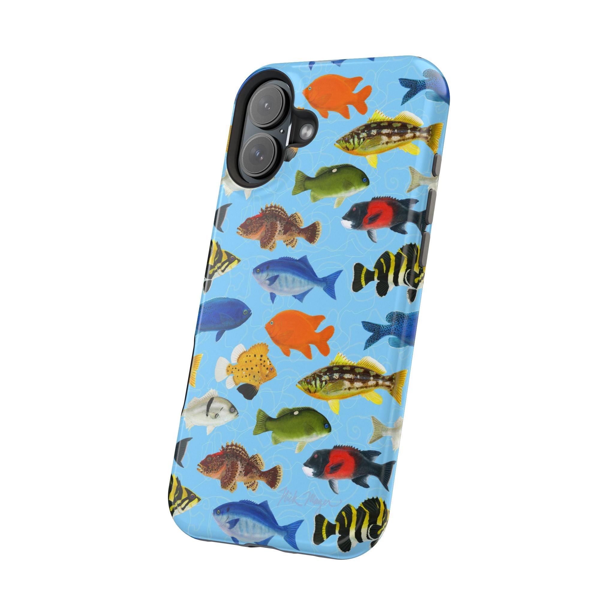 NEW California Fish Blue MagSafe iPhone Case