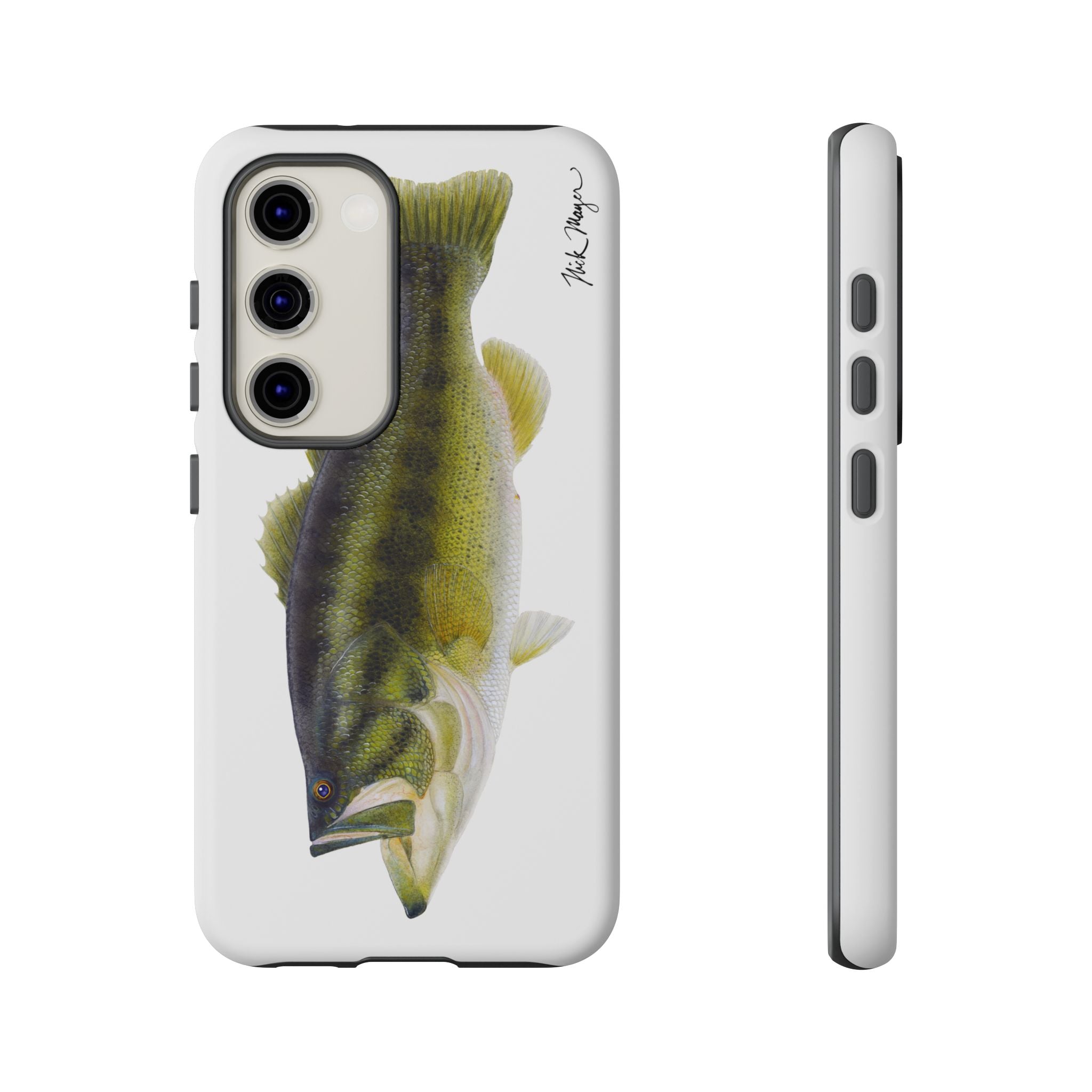Largemouth Bass White Phone Case (Samsung) Printify
