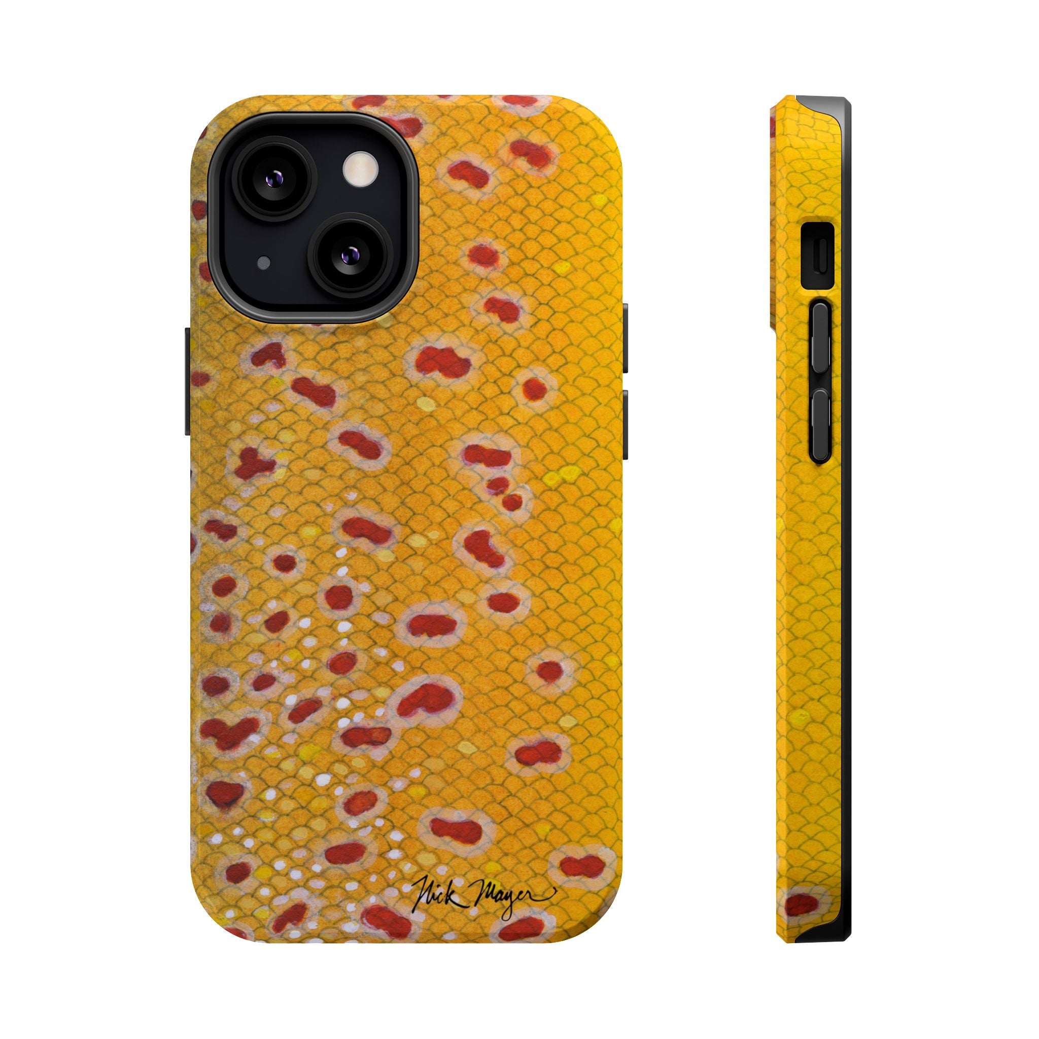 Brown Trout 3 Skin MagSafe iPhone Case