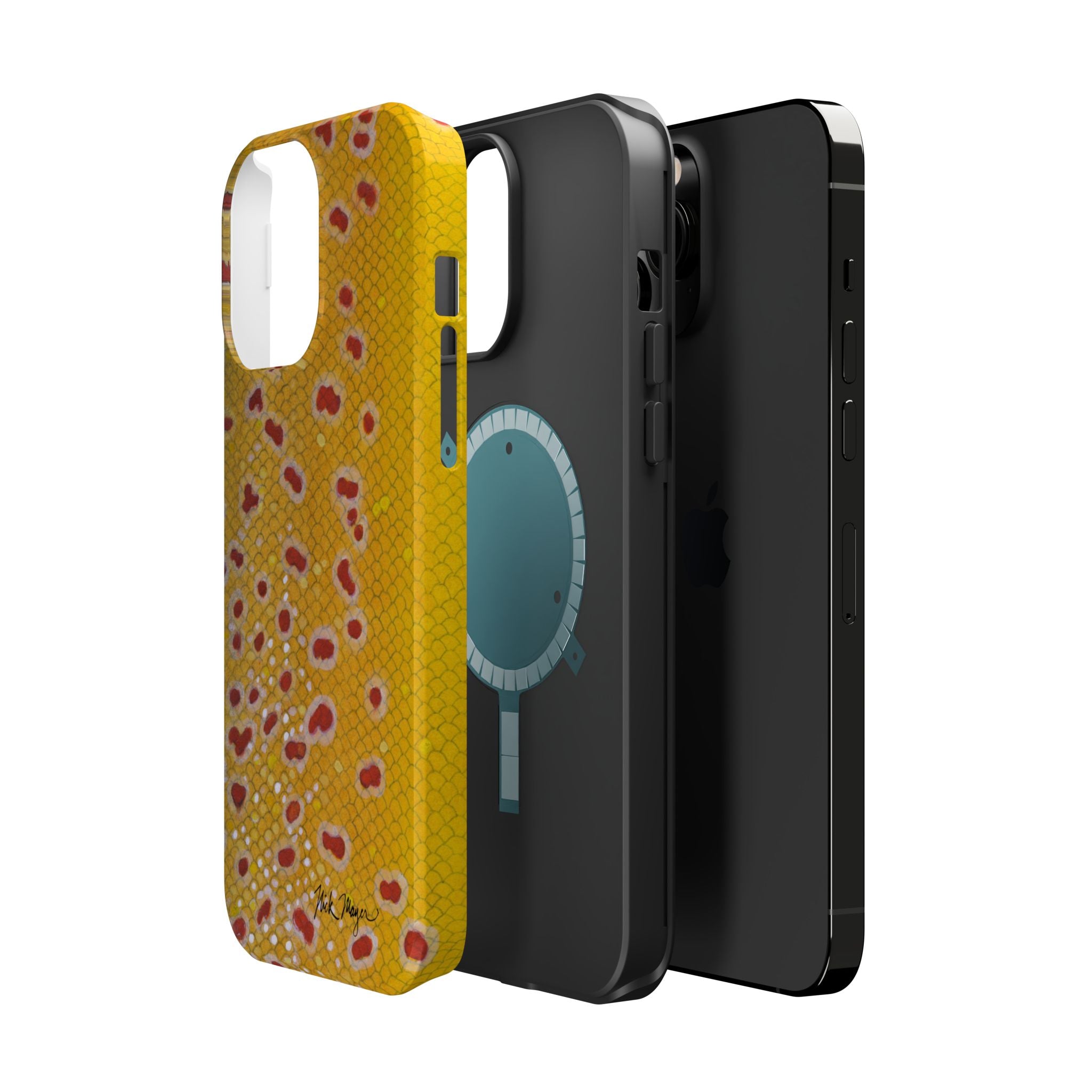 Brown Trout 3 Skin MagSafe iPhone Case