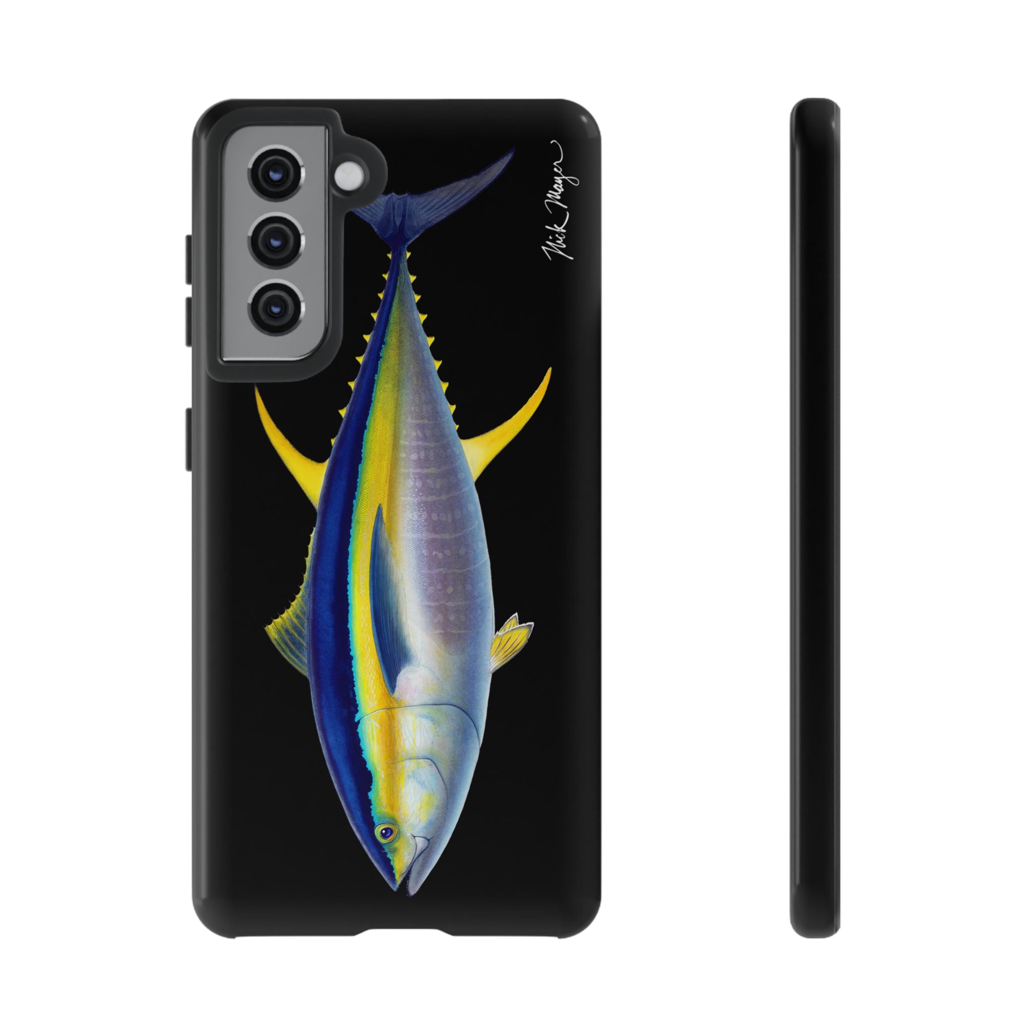 Yellowfin Tuna Black Phone Case (Samsung) Printify