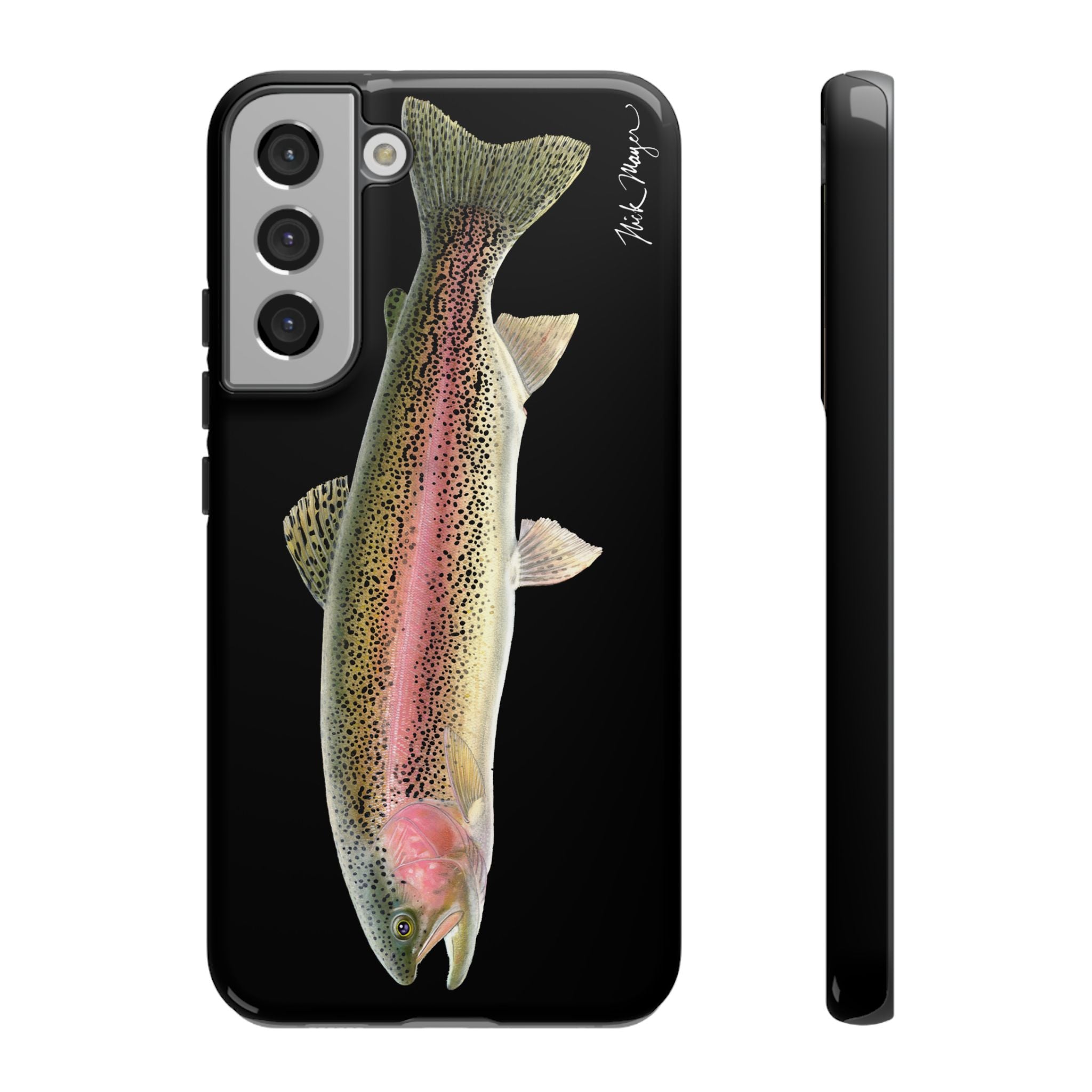 Rainbow Trout Black Phone Case (Samsung) Printify