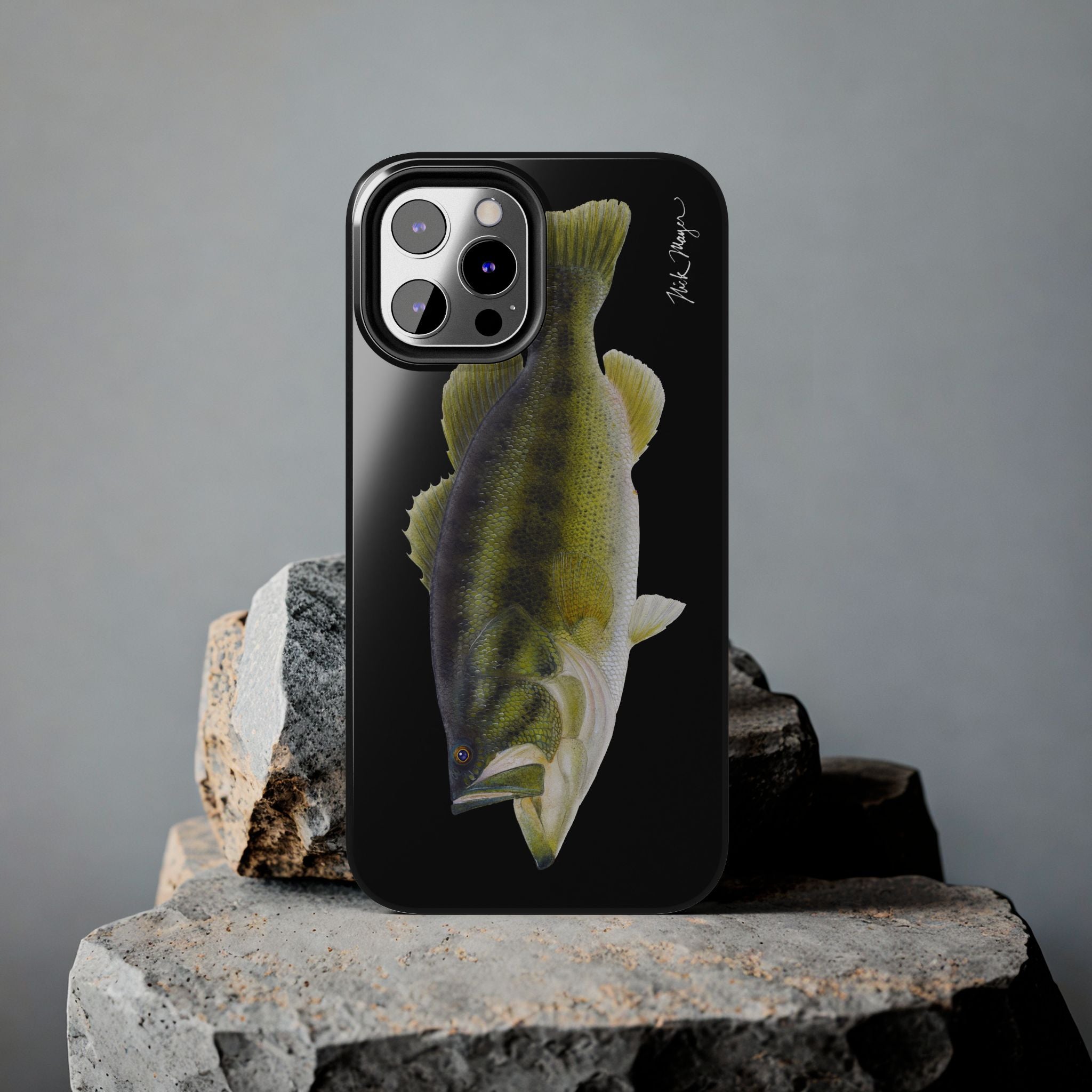 Largemouth Bass Black Phone Case (iPhone)