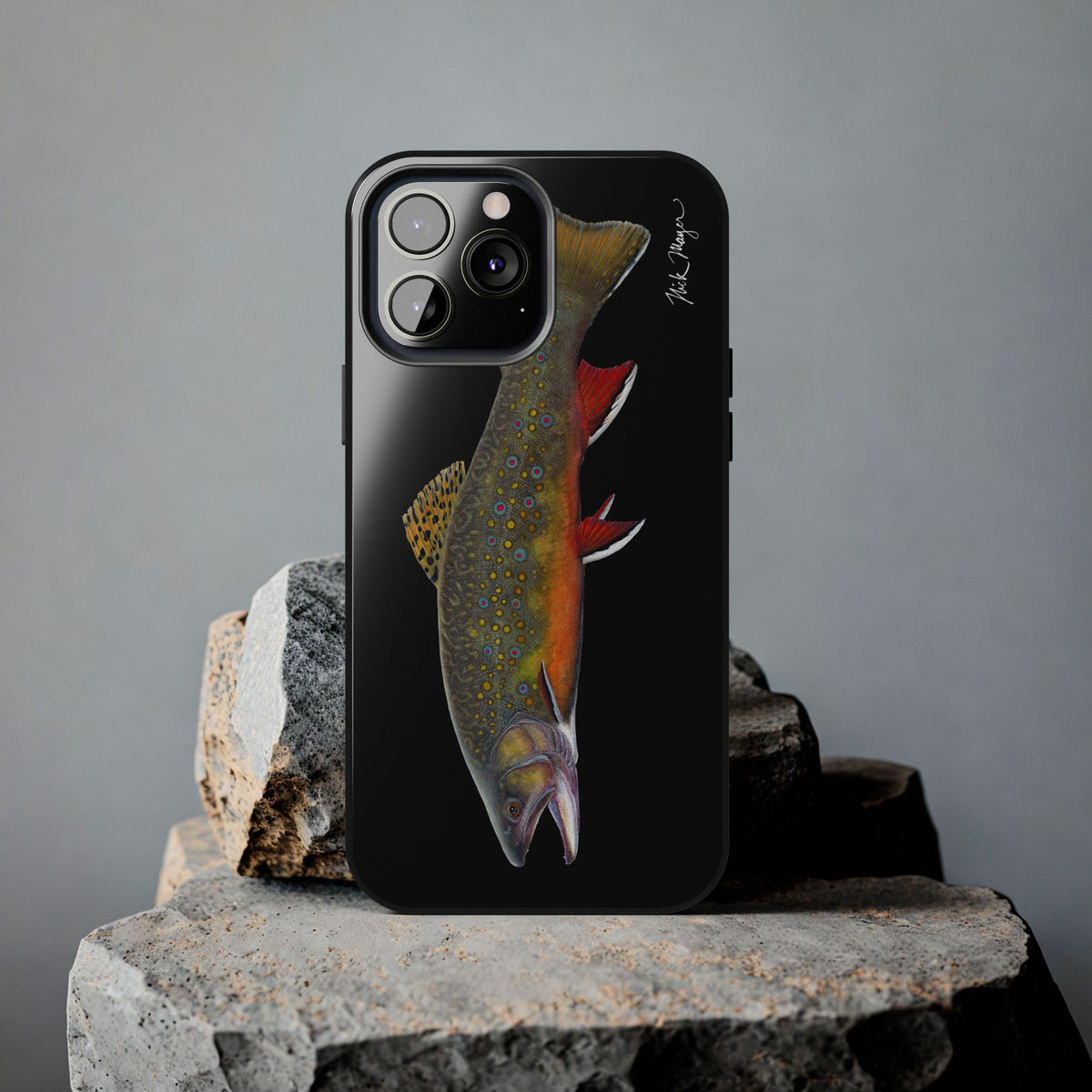 Brook Trout Black Phone Case (iPhone) Printify