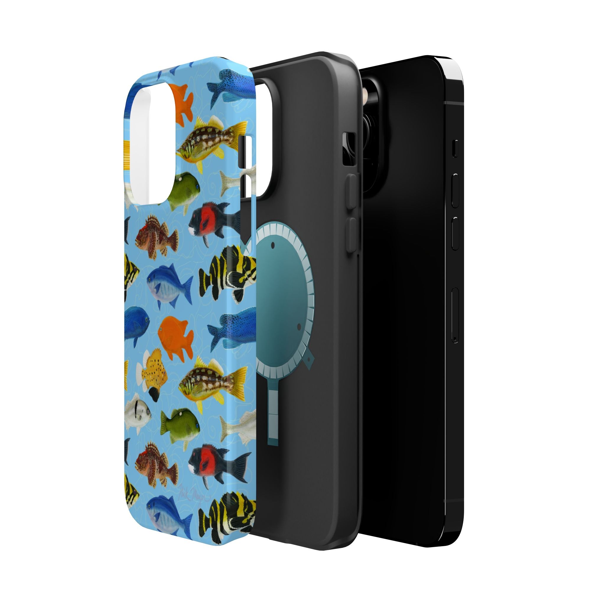 NEW California Fish Blue MagSafe iPhone Case