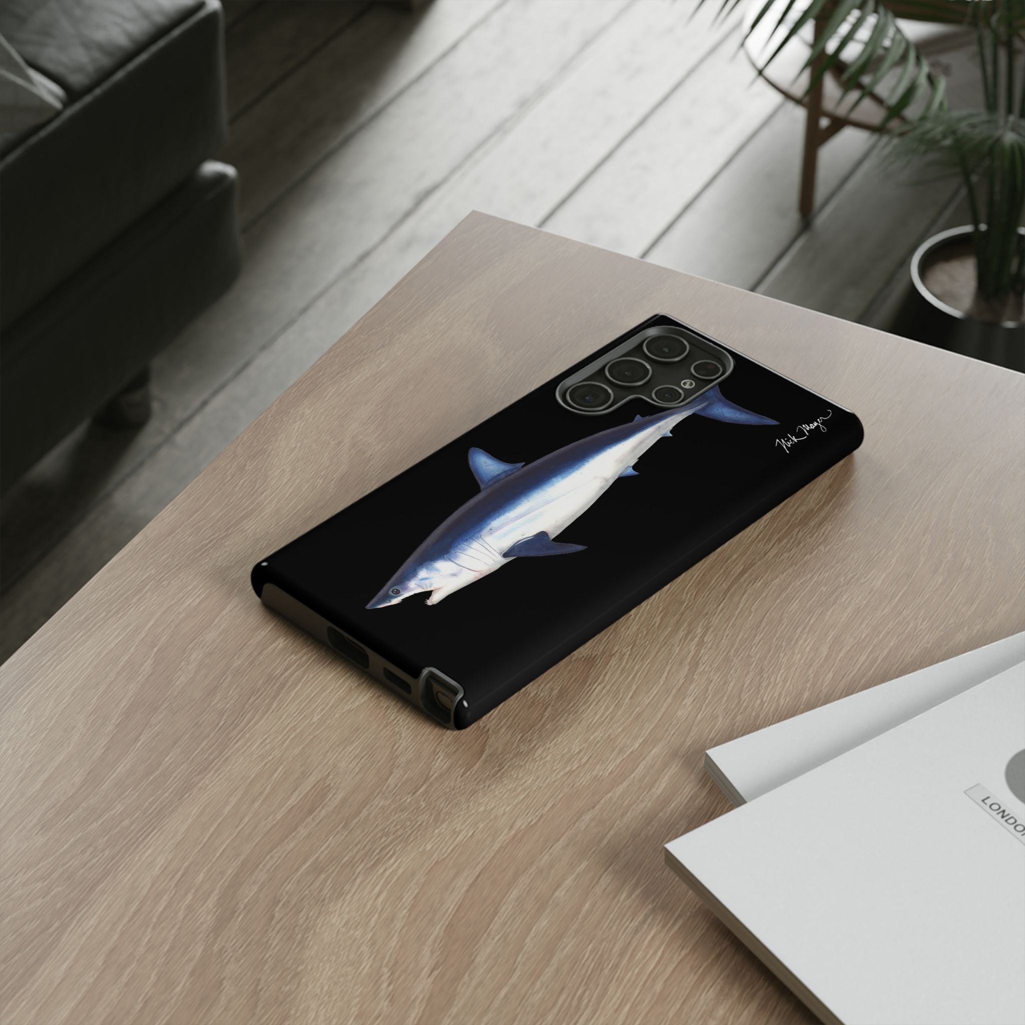 Mako Shark Black Phone Case (Samsung)