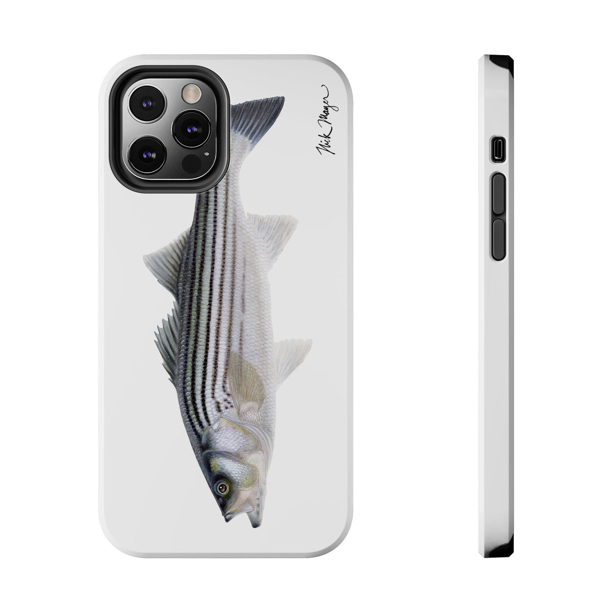 Schoolie Striper White Phone Case (iPhone) Printify