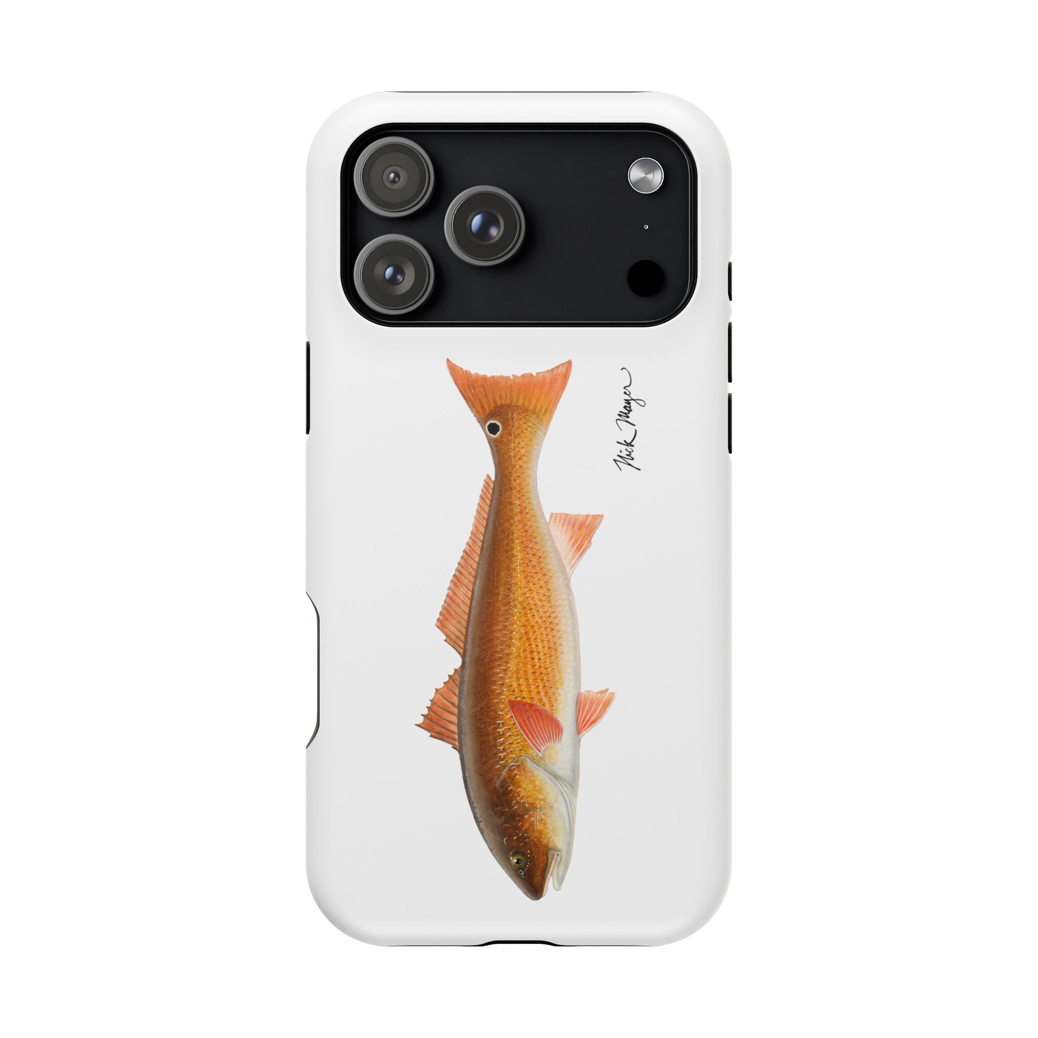 Redfish MagSafe White iPhone Case