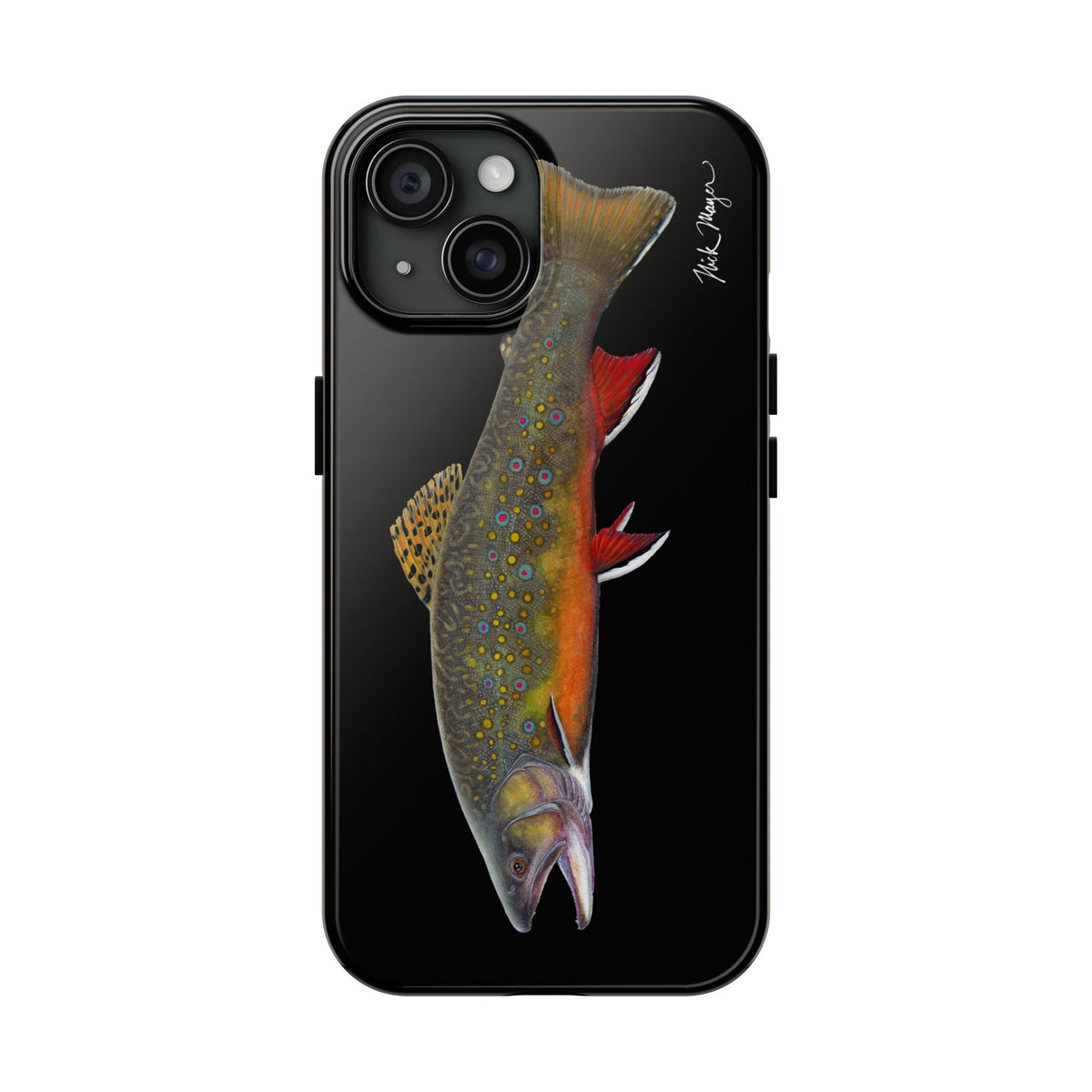 Brook Trout Black Phone Case (iPhone) Printify