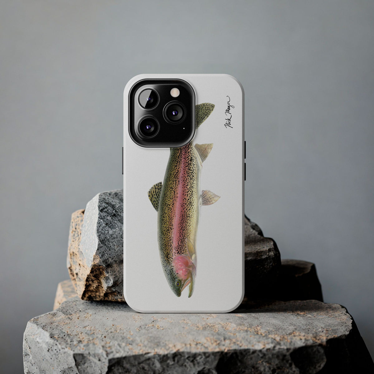 Rainbow Trout White Phone Case (iPhone) Printify