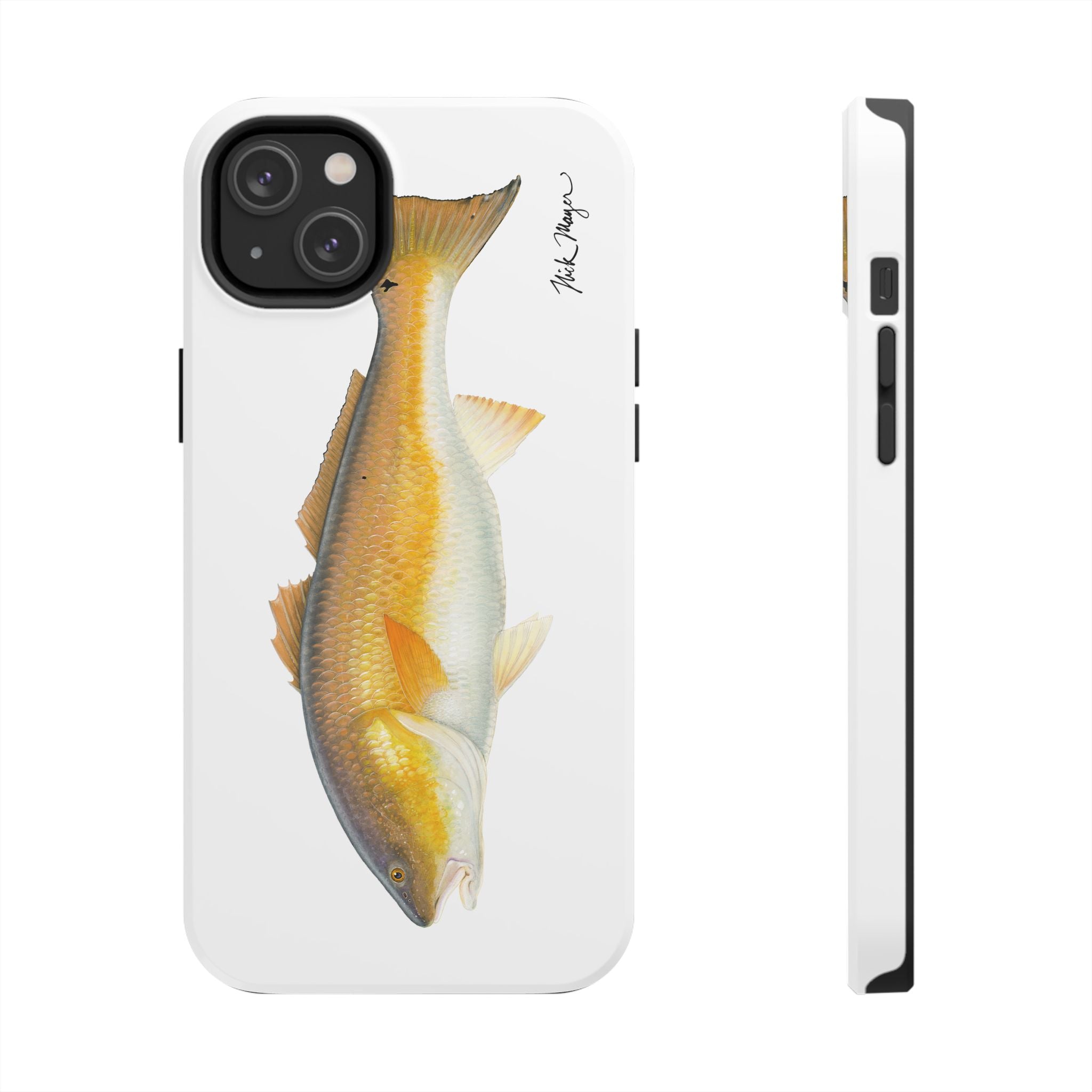 Bull Redfish White Phone Case (iPhone)