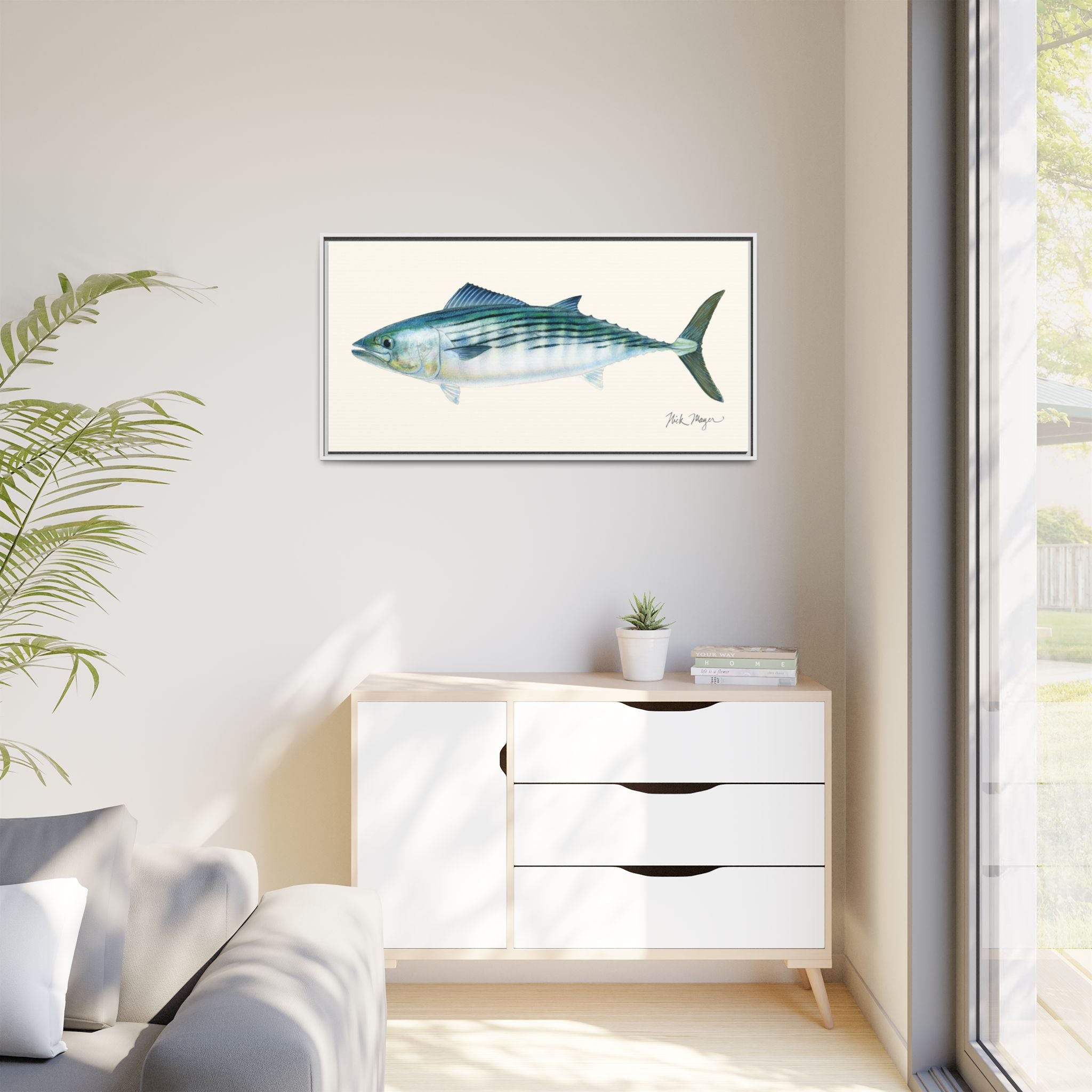 Bonito Framed Canvas Print Printify