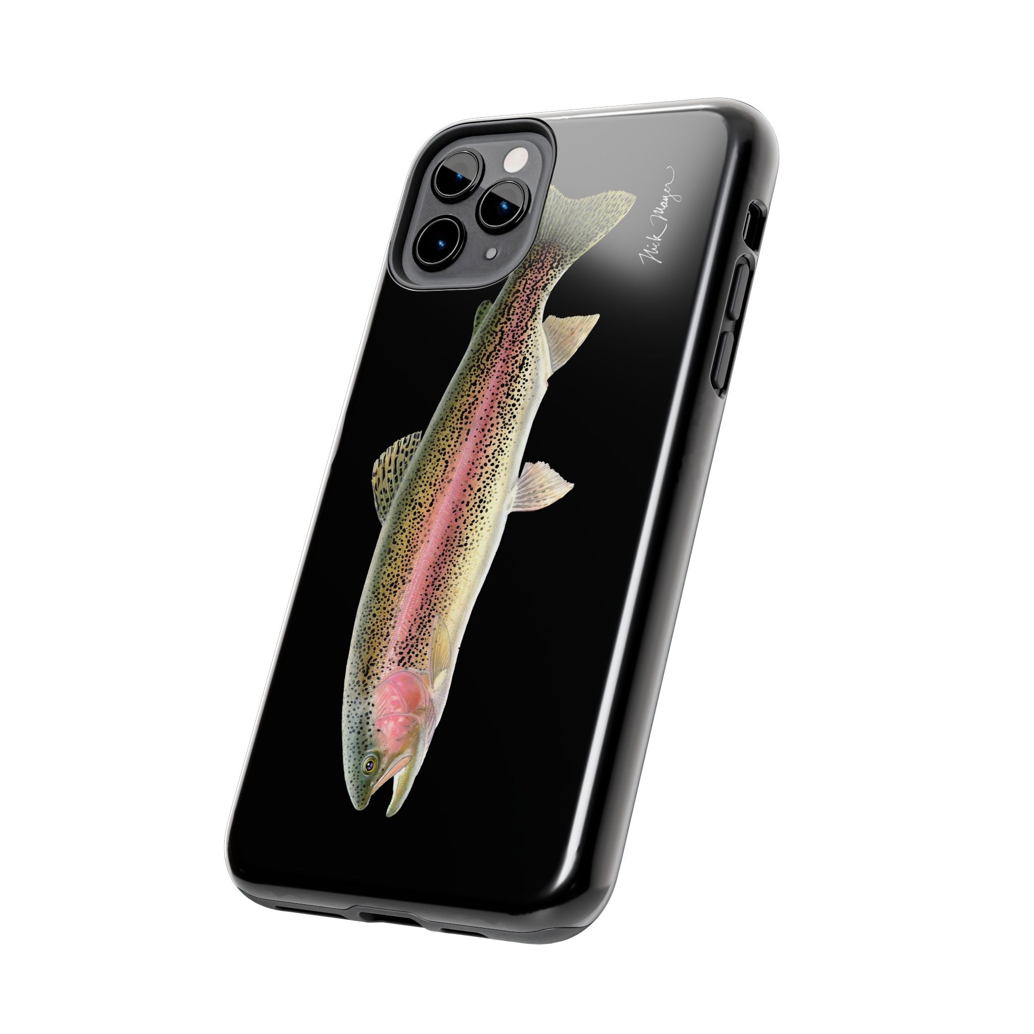 Rainbow Trout Black Phone Case (iPhone)
