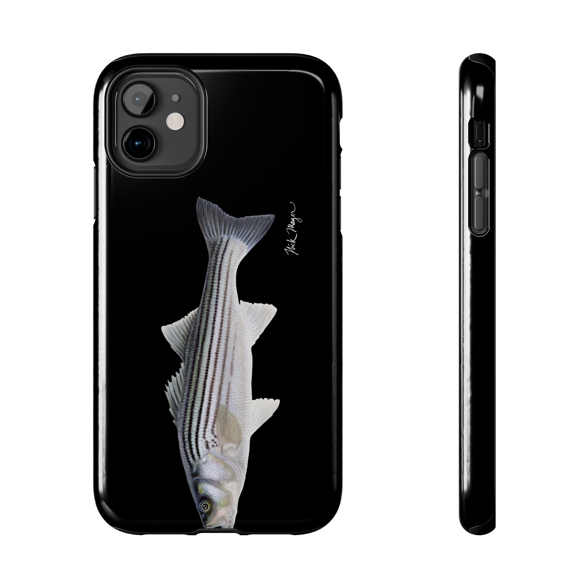 Schoolie Striper Black Phone Case (iPhone)