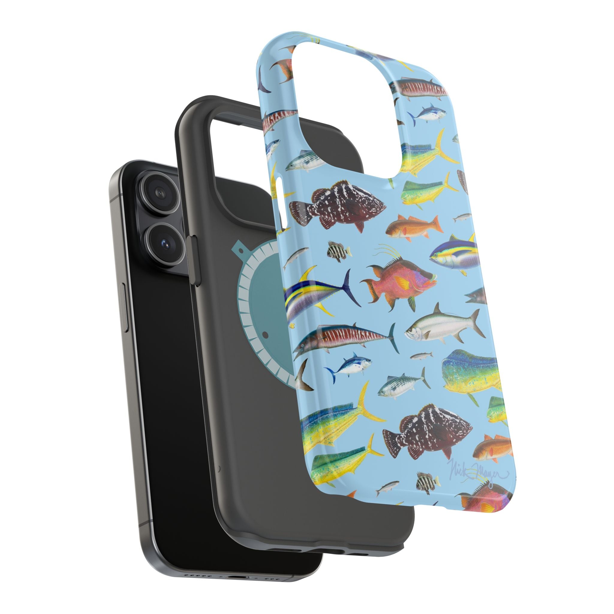 Southern Offshore Fish Blue MagSafe iPhone Case