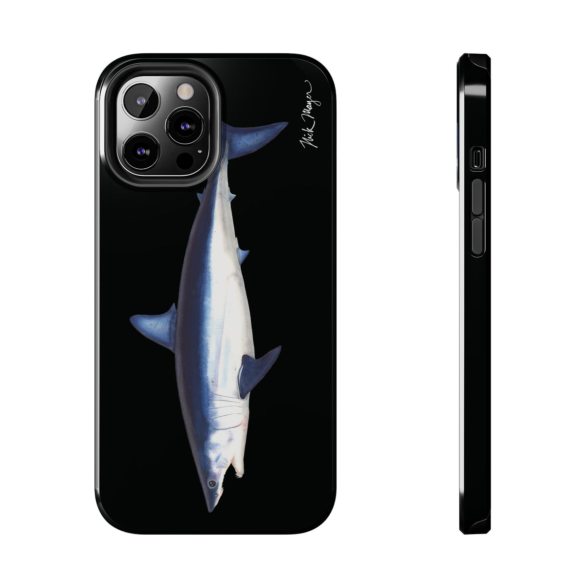 Mako Shark Black iPhone Case Printify