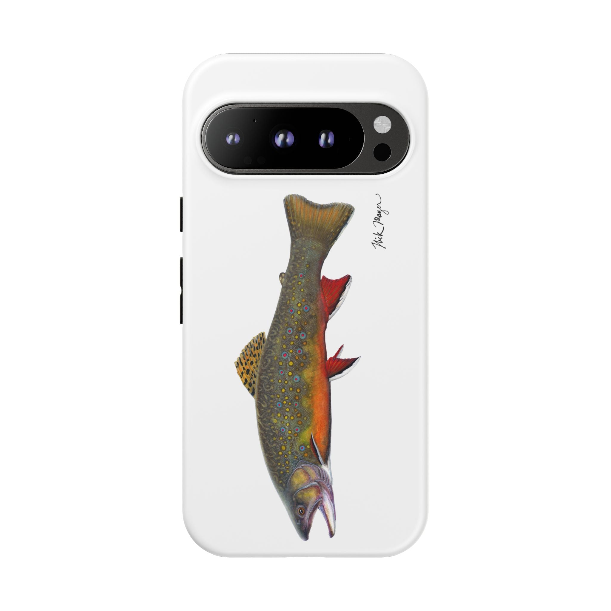 Brook Trout White Phone Case (Samsung)