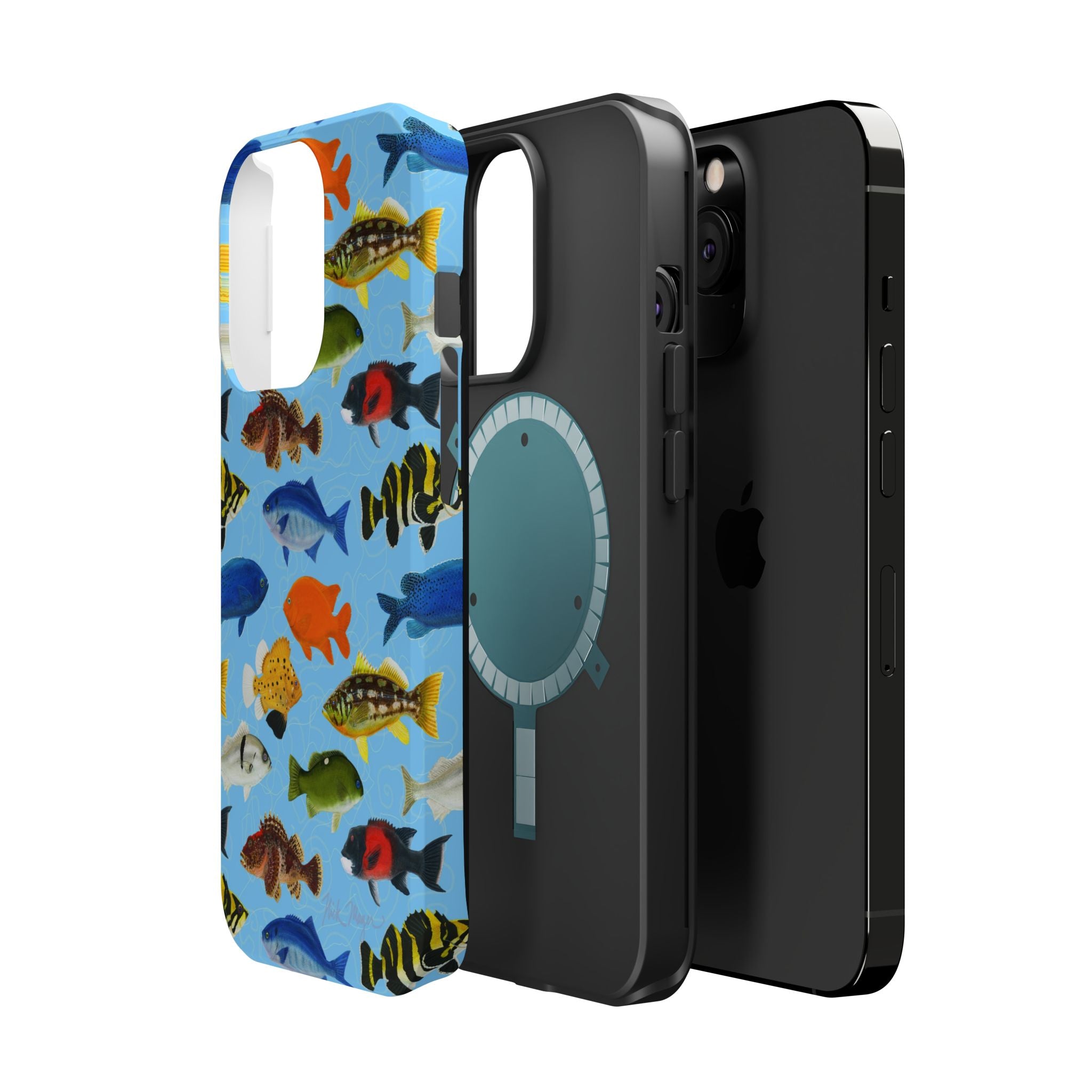 NEW California Fish Blue MagSafe iPhone Case