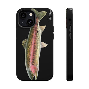 Rainbow Trout MagSafe Black iPhone Case