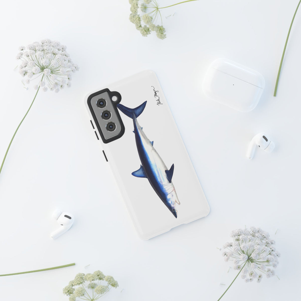 Mako Shark White Phone Case (Samsung) Printify