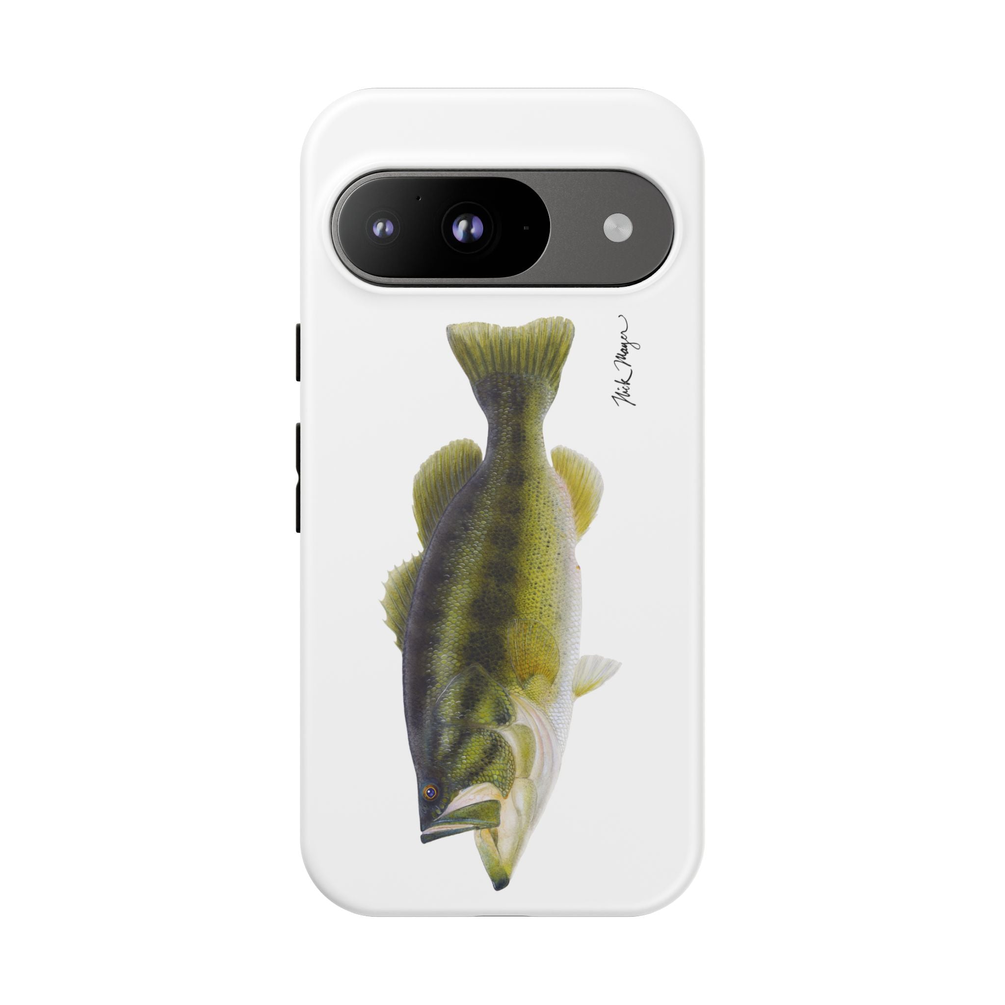 Largemouth Bass White Phone Case (Samsung) Printify