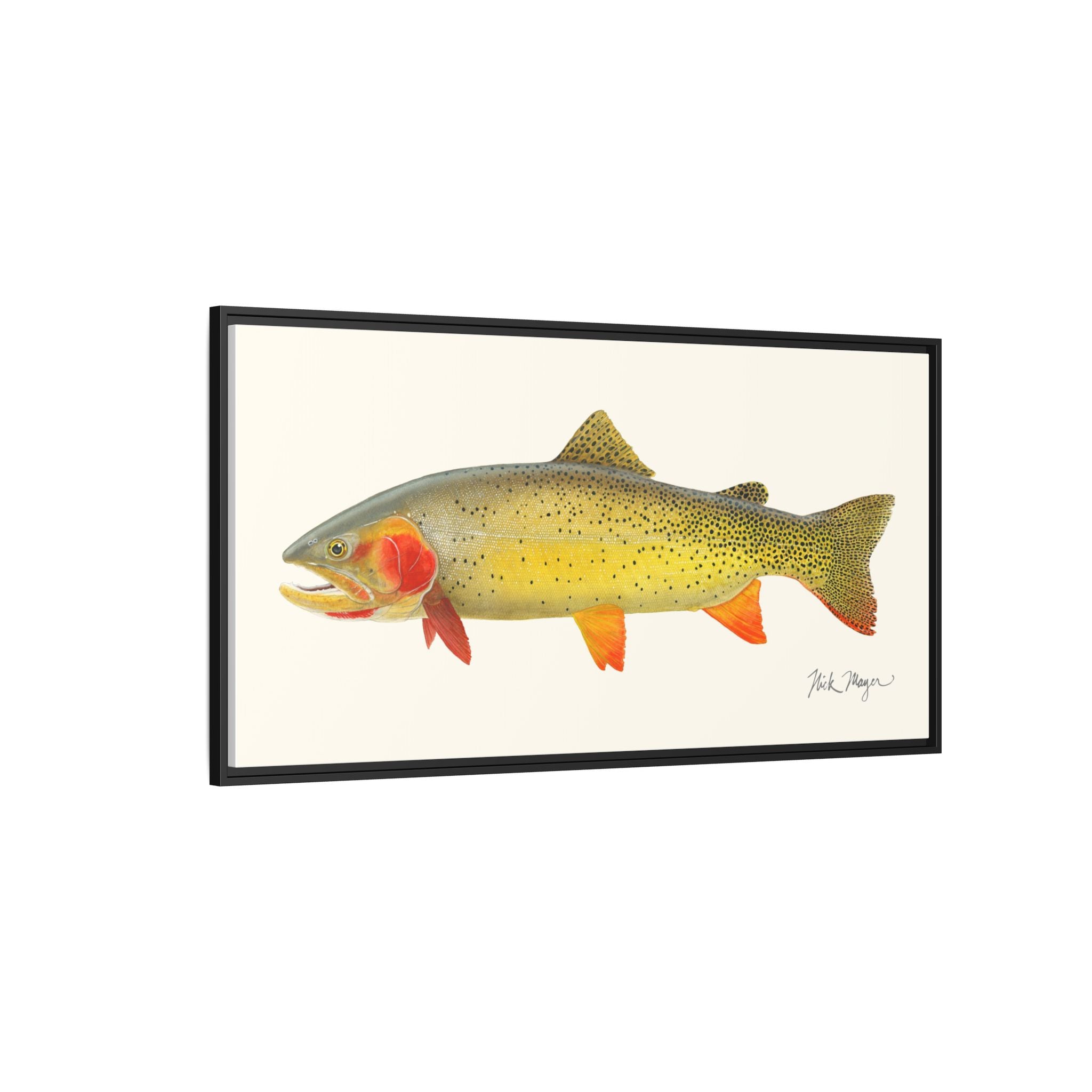 Cutthroat Trout I Framed Canvas Print Printify