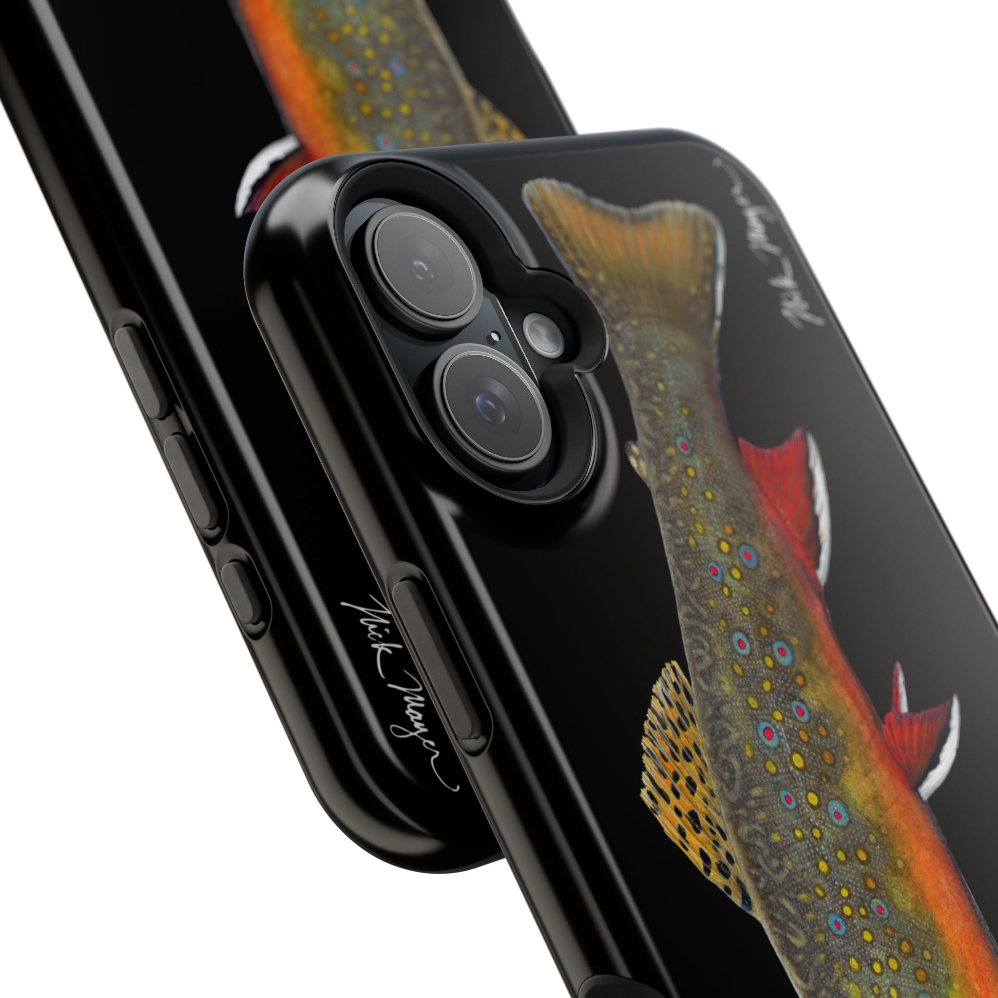 Brook Trout MagSafe Black iPhone Case