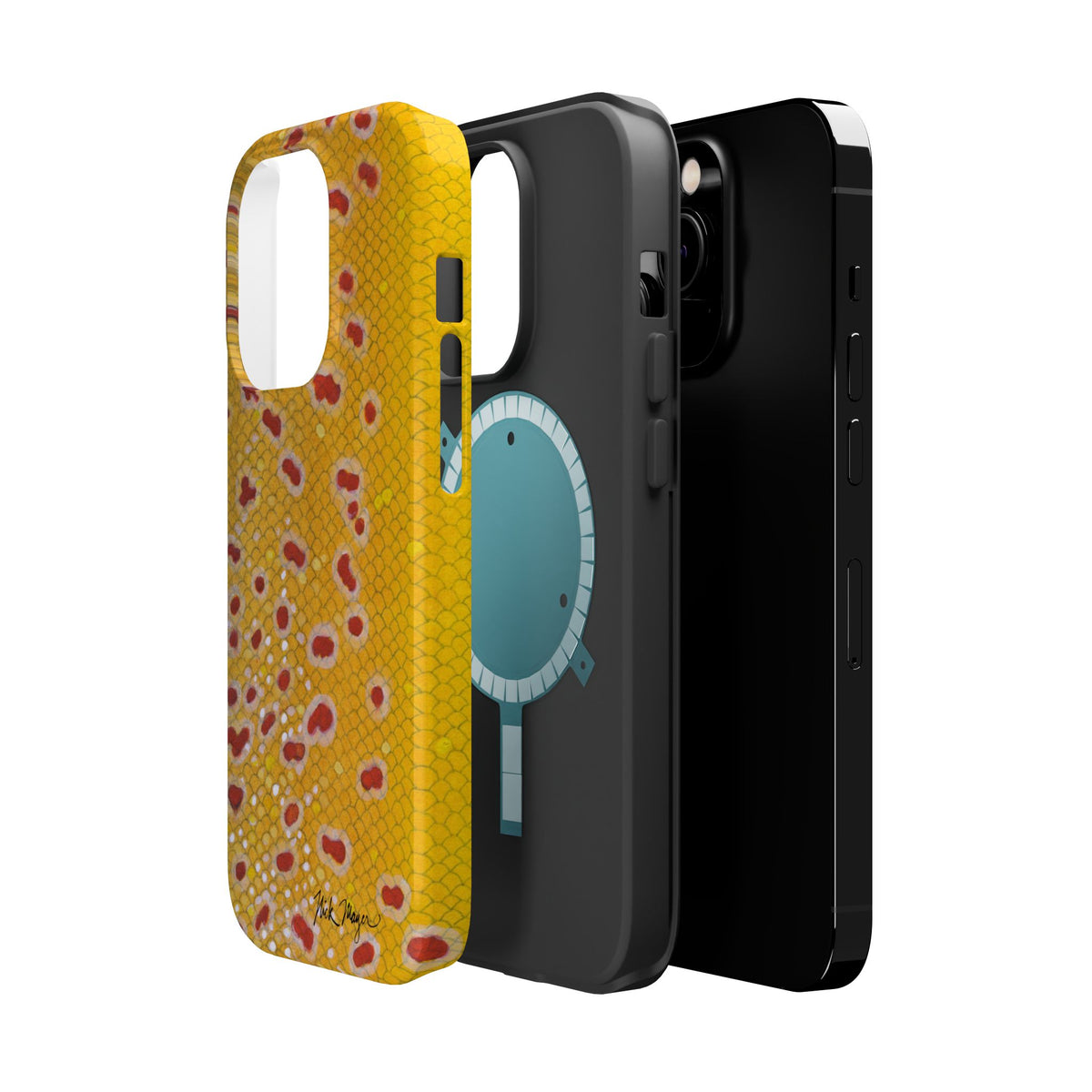 Brown Trout 3 Skin MagSafe iPhone Case Printify